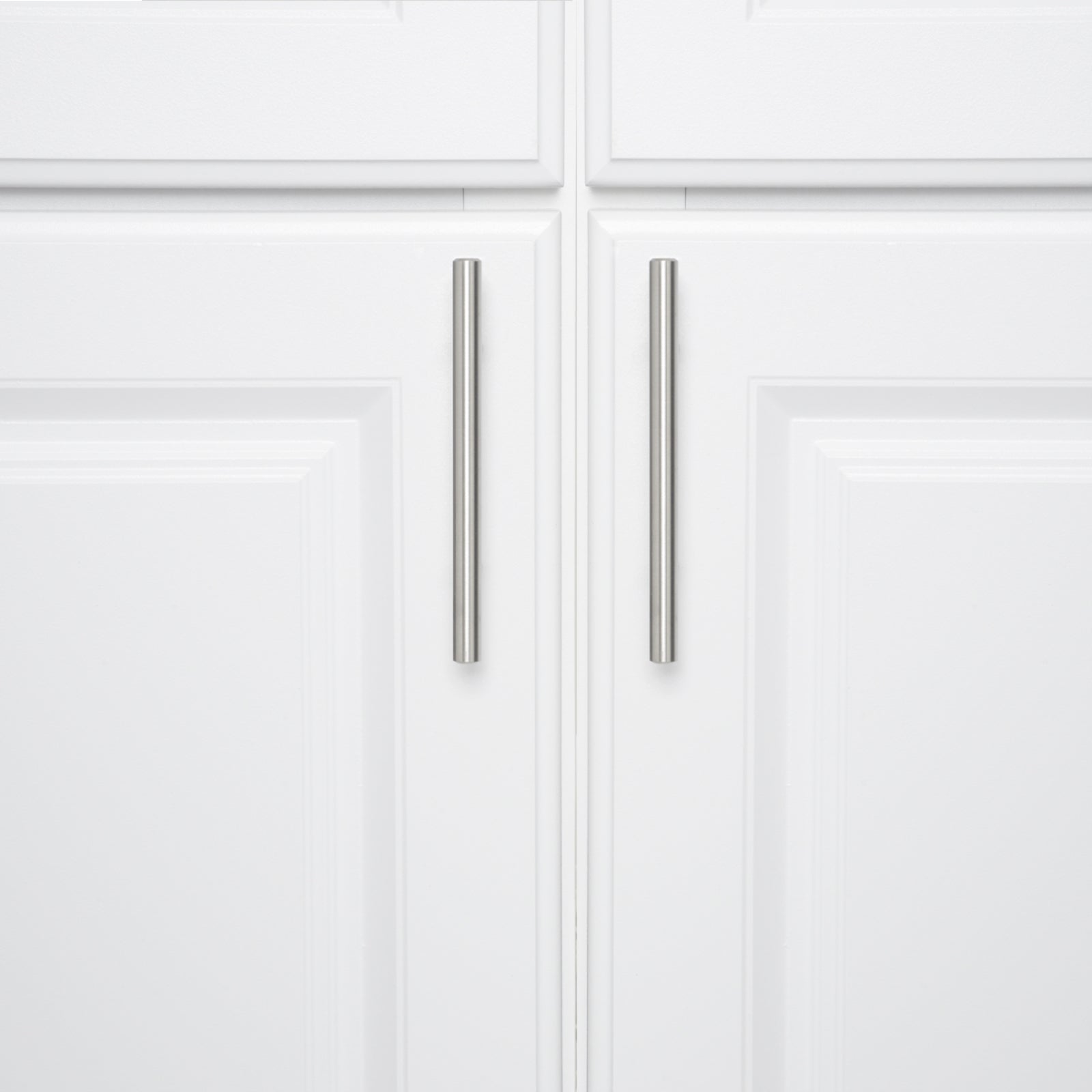 South Main Hardware Euro Bar Cabinet Handle (3/8" Diameter), 5.88" Length (3.5" Hole Center), 10-pack