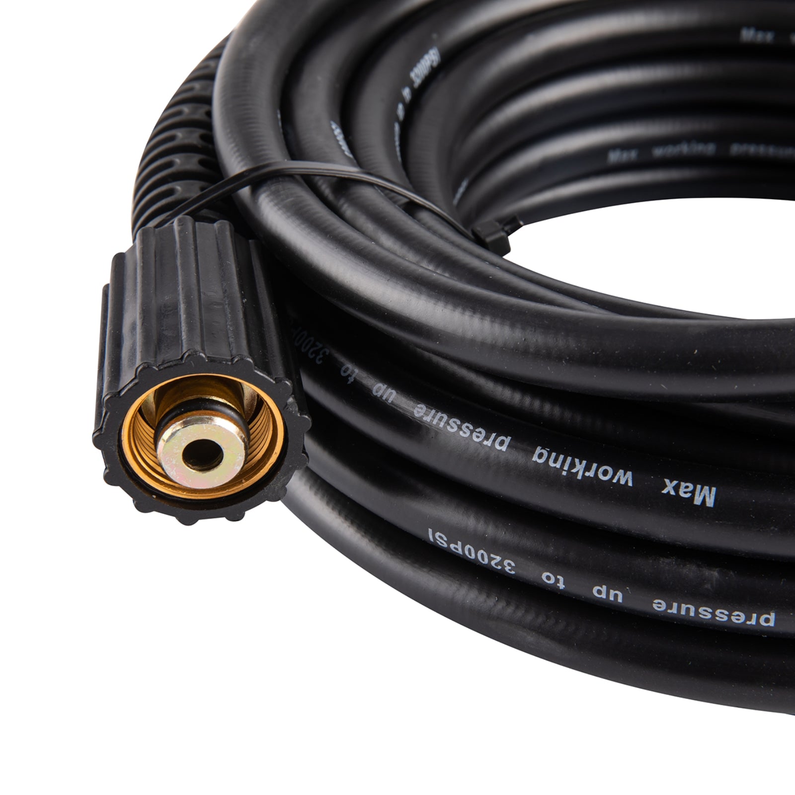 Clean Strike Professional 1/4in x 30ft High Flex Hose, Pressure Washer Flex Hose with Threaded Connectors for Easy Attachment and Removal, 3200 PSI Rated