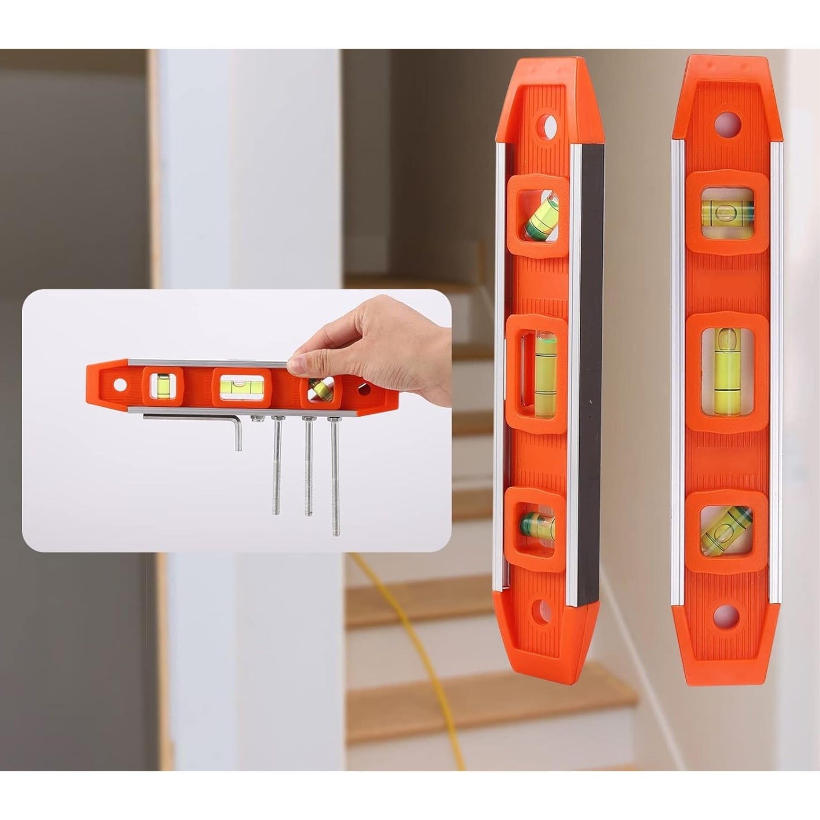 Perkins Builder Brothers 9-inch Orange Torpedo Level