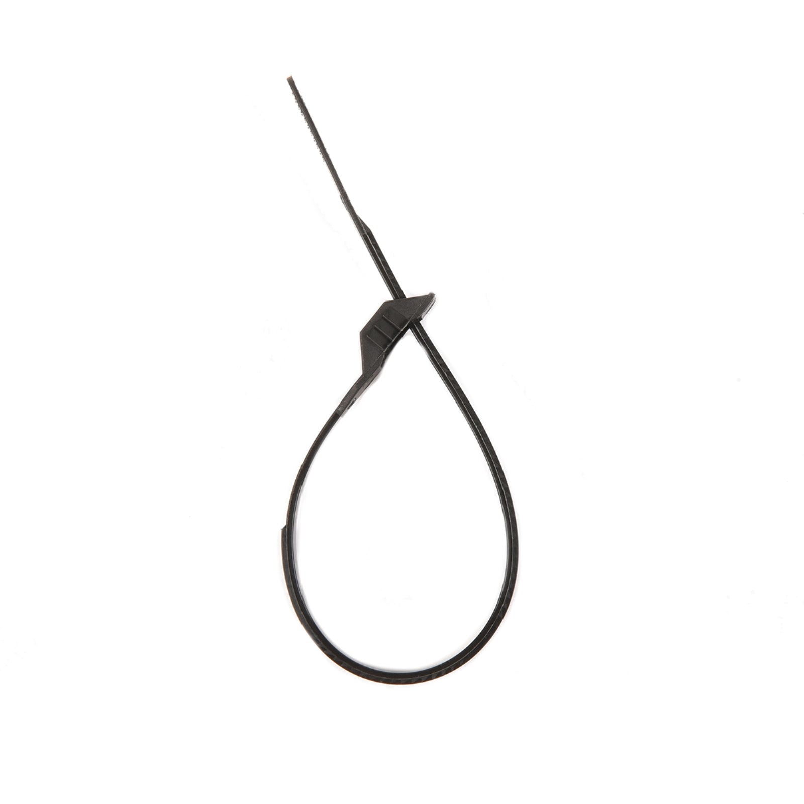 7-inch UV Resistant Black Low Profile Cable Tie, 40-lb Tensile Strength, 100-Pack