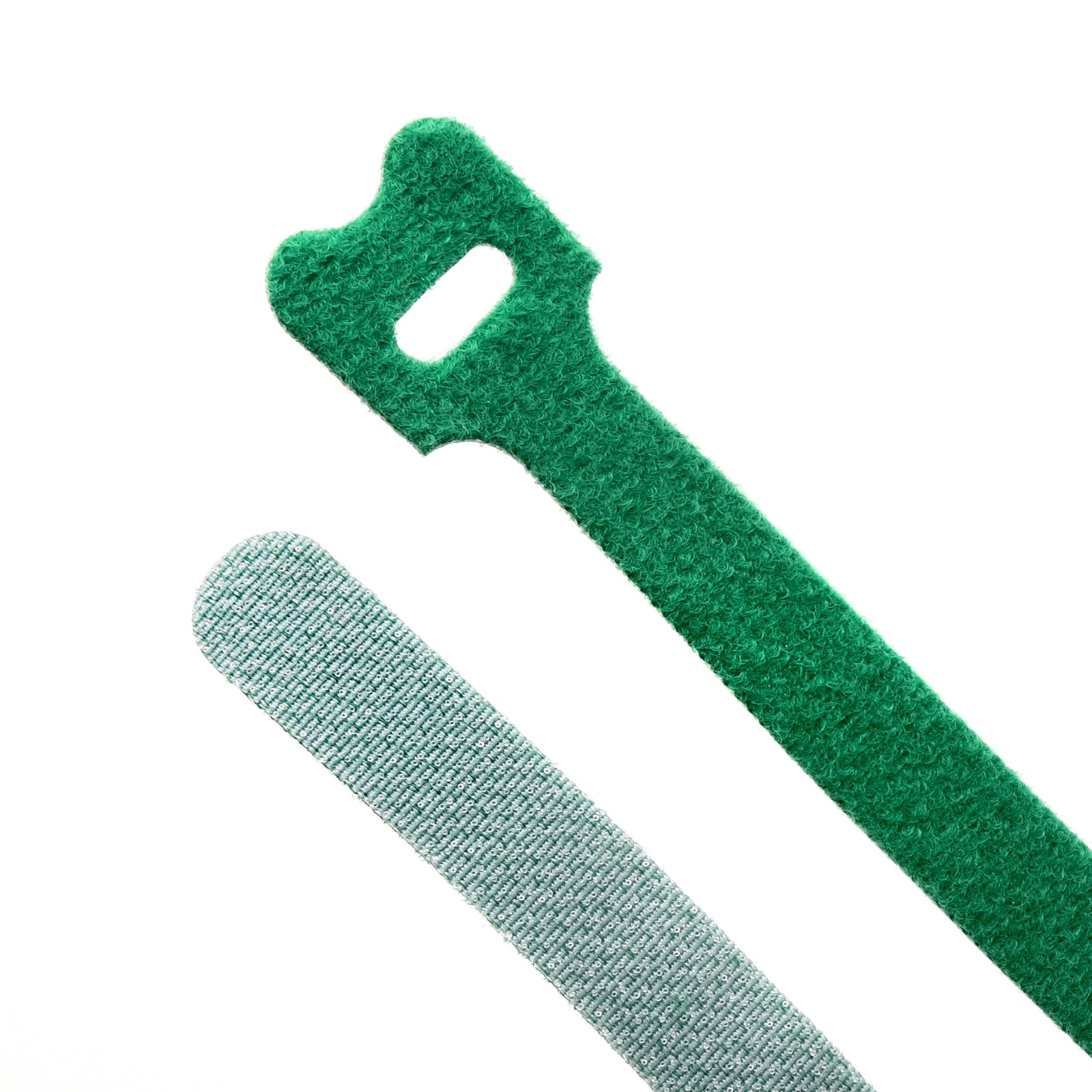 5-inch Green Hook and Loop, 5.6-lb Tensile Strength, 10-Pack