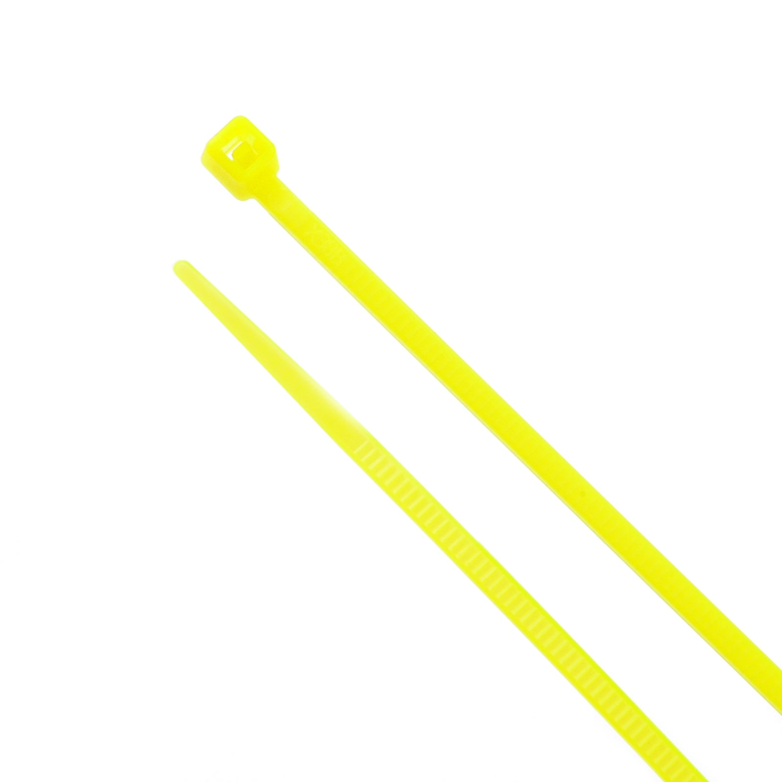 5-inch Hi-Vis Yellow Multi-Purpose Cable Tie, 18-lb Tensile Strength, UL 21 Listed, 100-Pack
