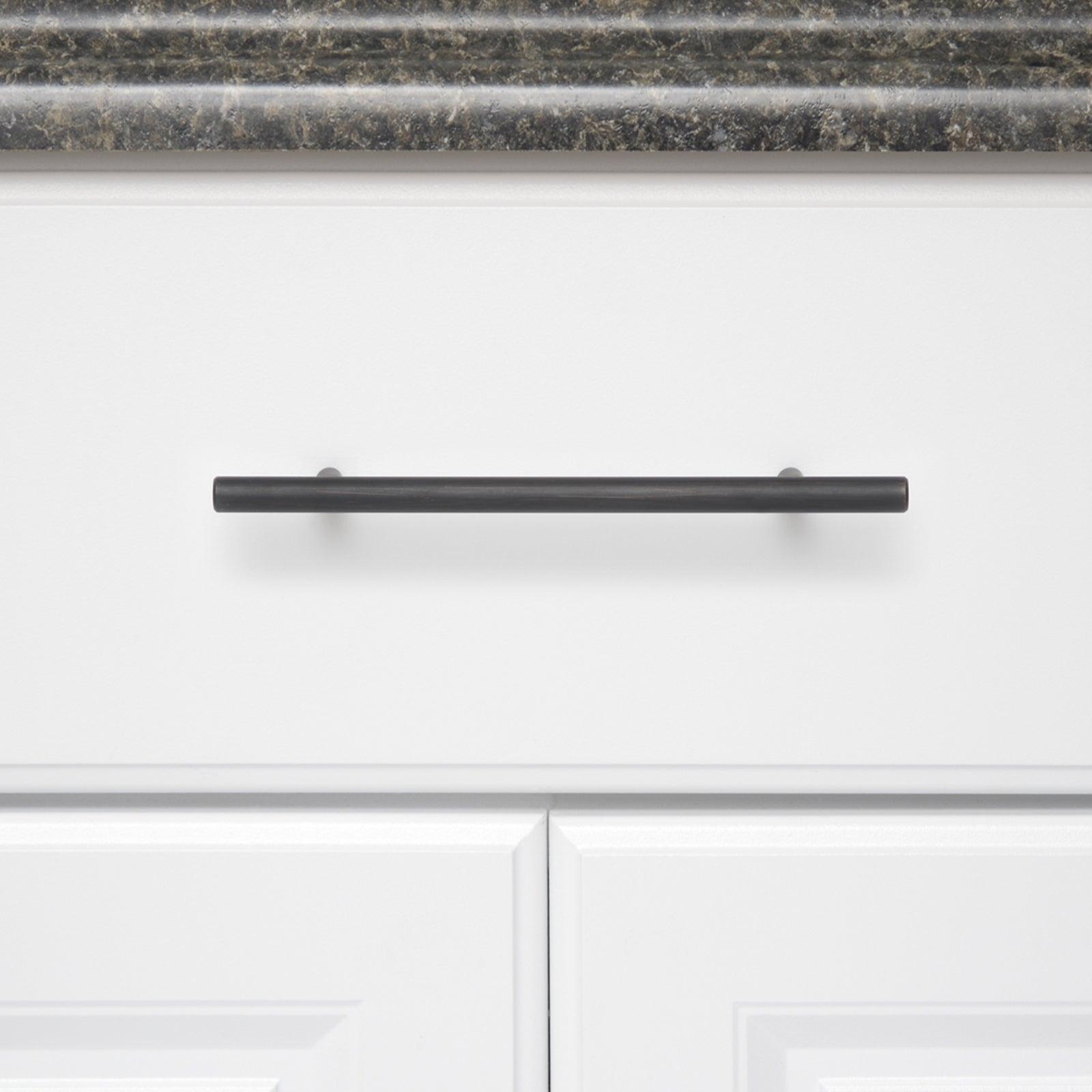 South Main Hardware Euro Bar Cabinet Handle (3/8" Diameter), 7.38" Length (5" Hole Center), Oil Rubbed Bronze, 10-Pack