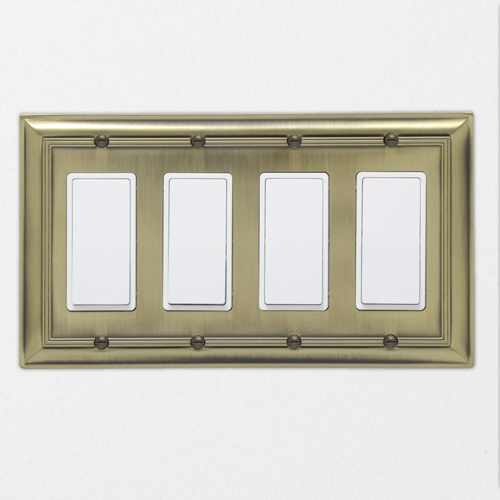 South Main Hardware Quadruple Gang Wall Plate