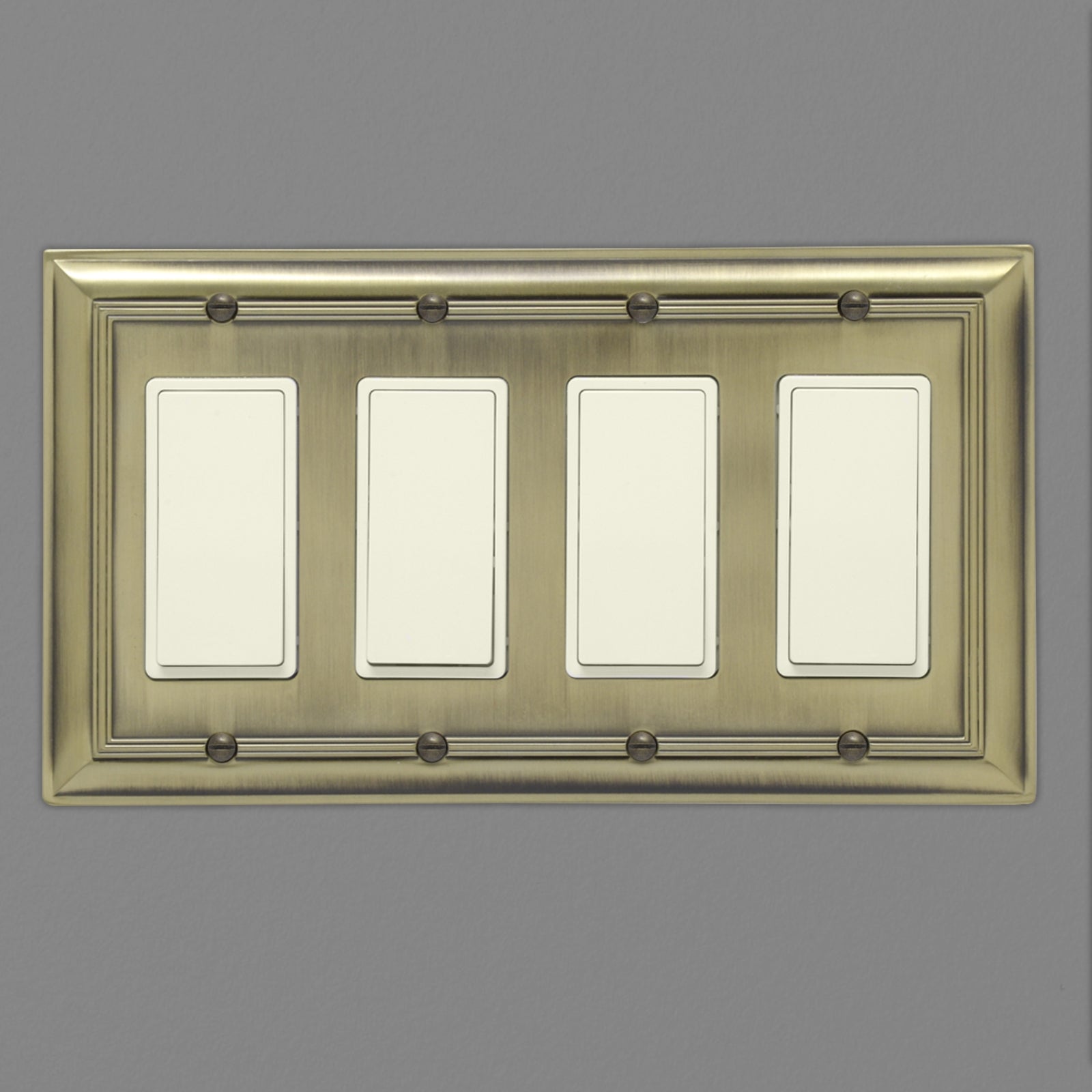 South Main Hardware Quadruple Gang Wall Plate