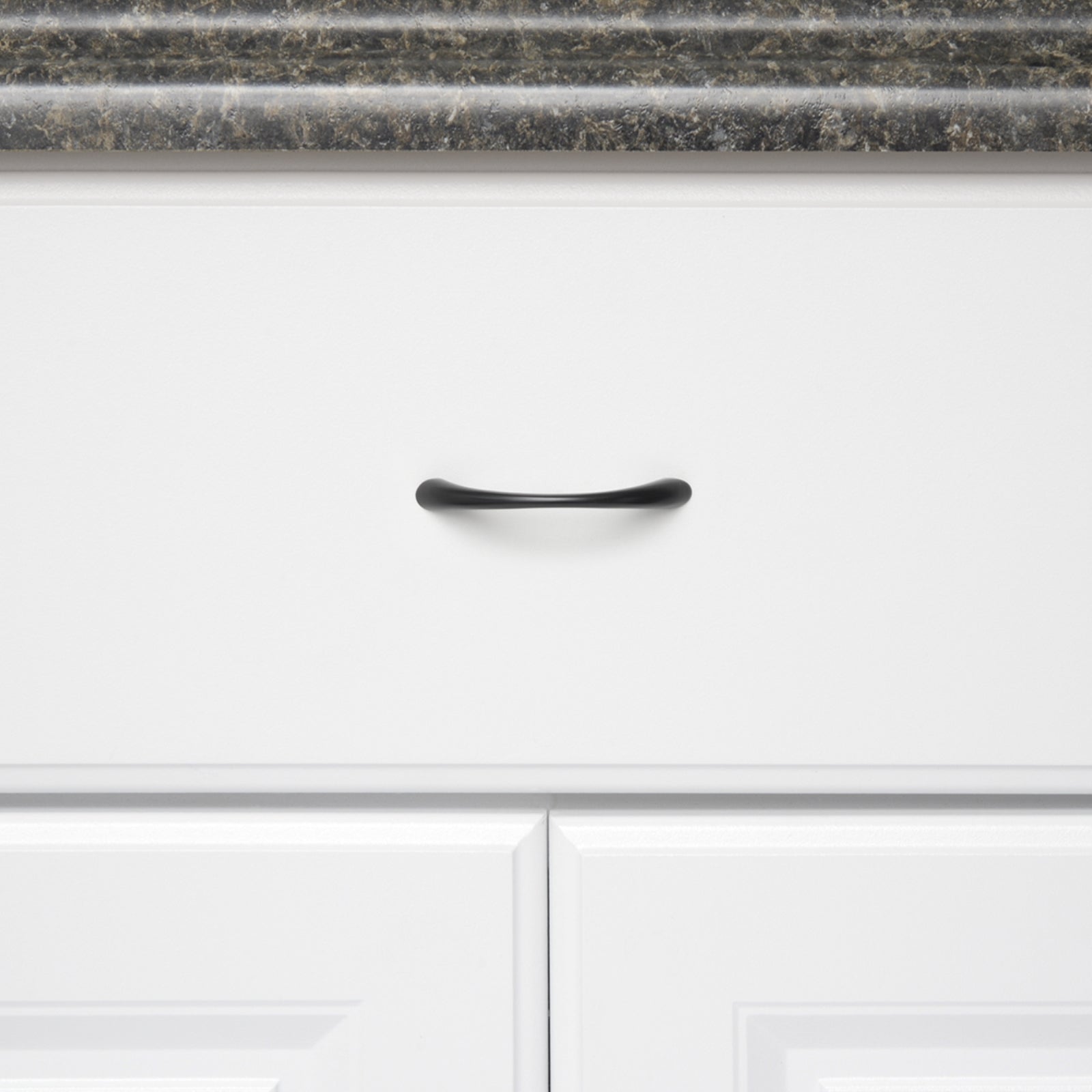 South Main Hardware Tapered Bow Cabinet Handle, 3" Length (2.52" Hole Center)