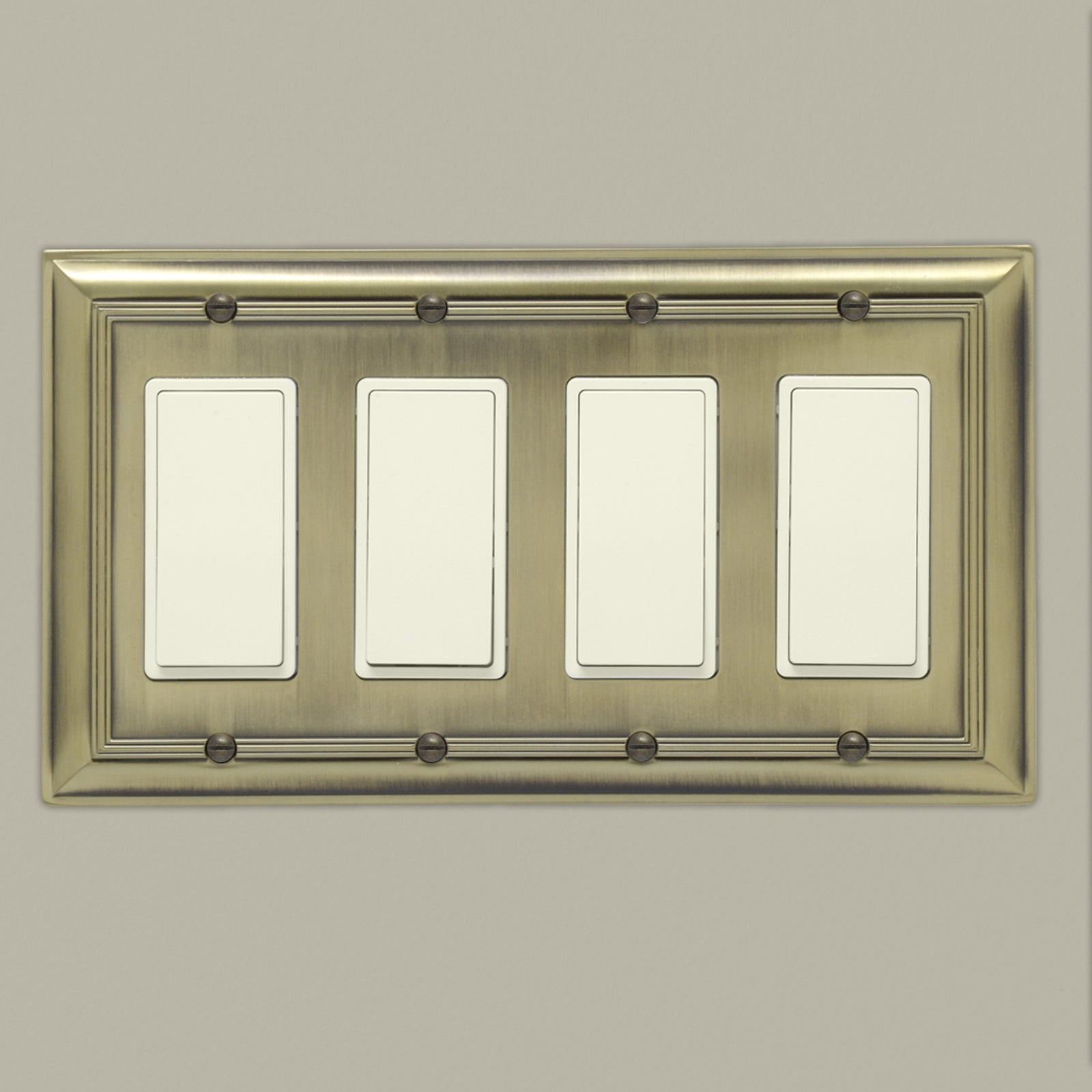 South Main Hardware Quadruple Gang Wall Plate