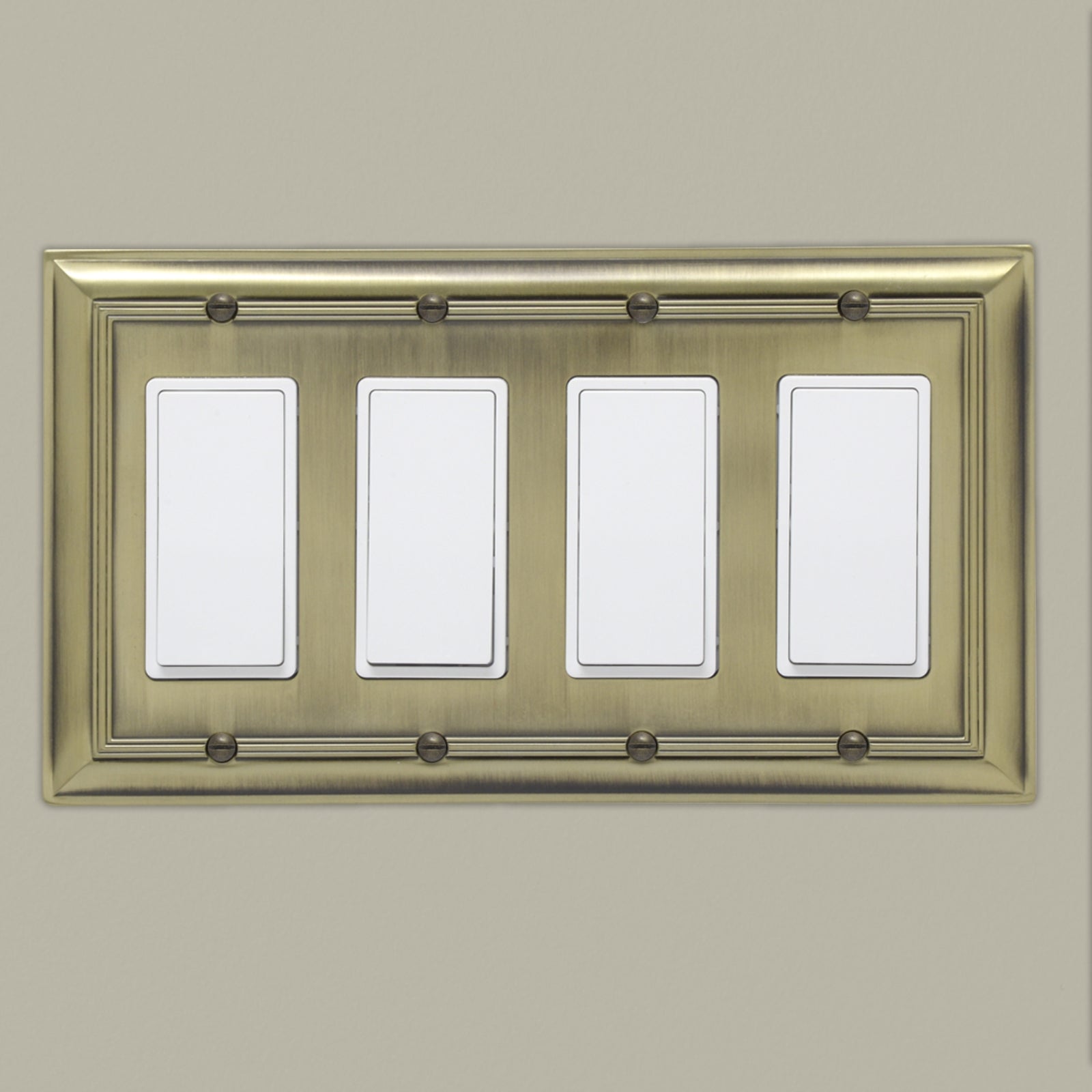 South Main Hardware Quadruple Gang Wall Plate