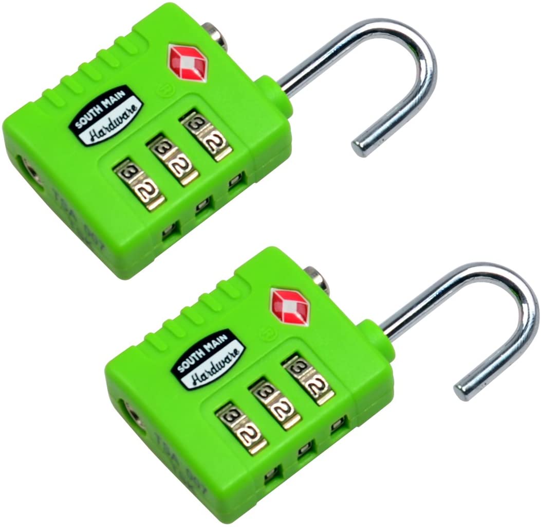 South Main Hardware TSA-Accepted Resettable Luggage Lock