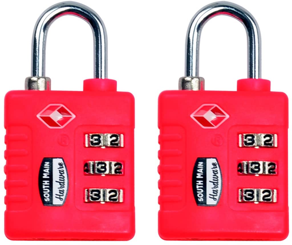 South Main Hardware TSA-Accepted Resettable Luggage Lock