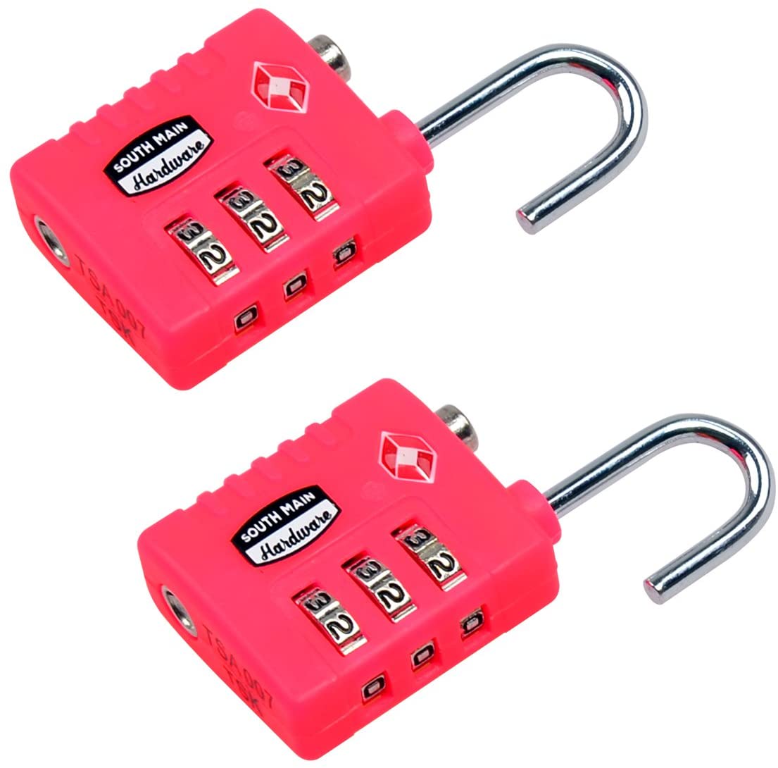 South Main Hardware TSA-Accepted Resettable Luggage Lock