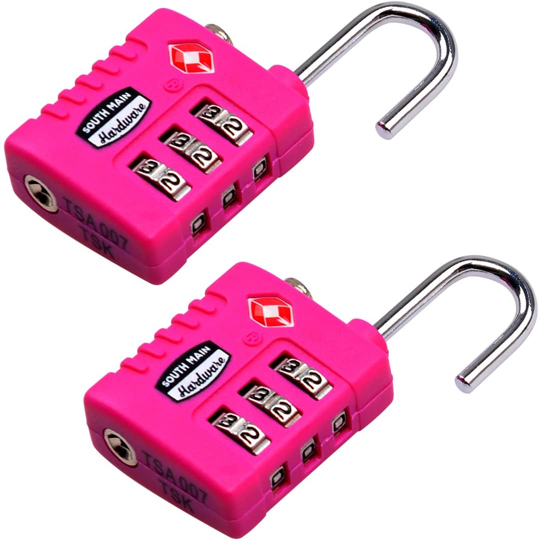 South Main Hardware TSA-Accepted Resettable Luggage Lock