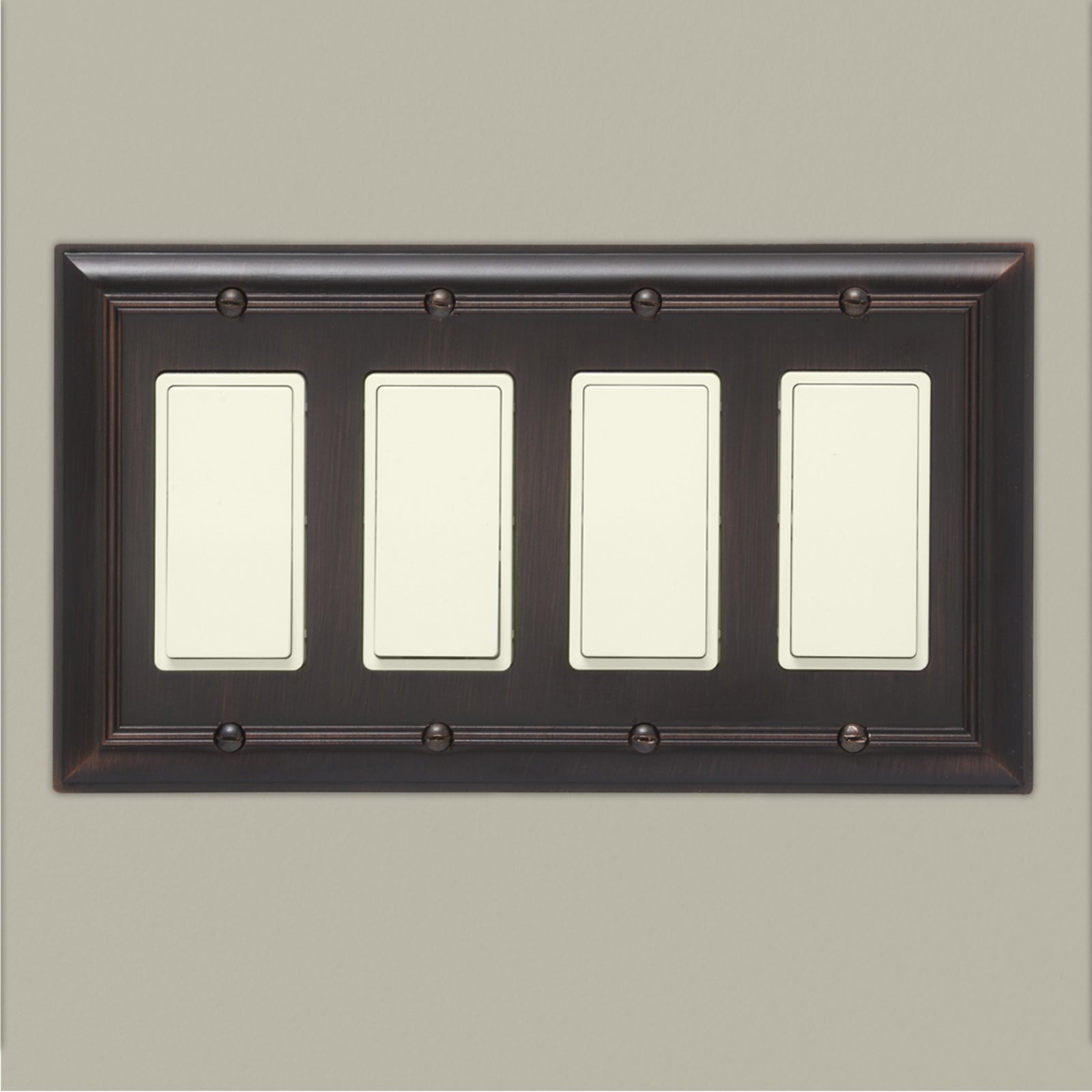 South Main Hardware Quadruple Gang Wall Plate