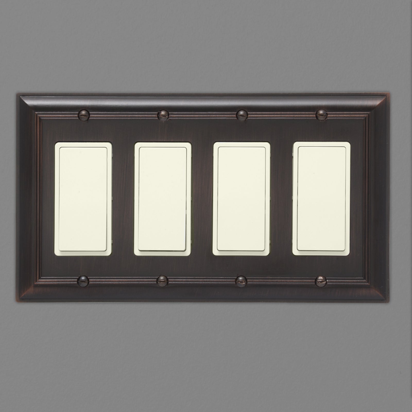 South Main Hardware Quadruple Gang Wall Plate