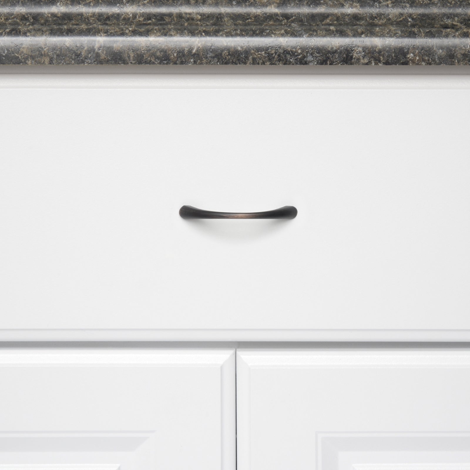 South Main Hardware Tapered Bow Cabinet Handle, 3" Length (2.52" Hole Center)