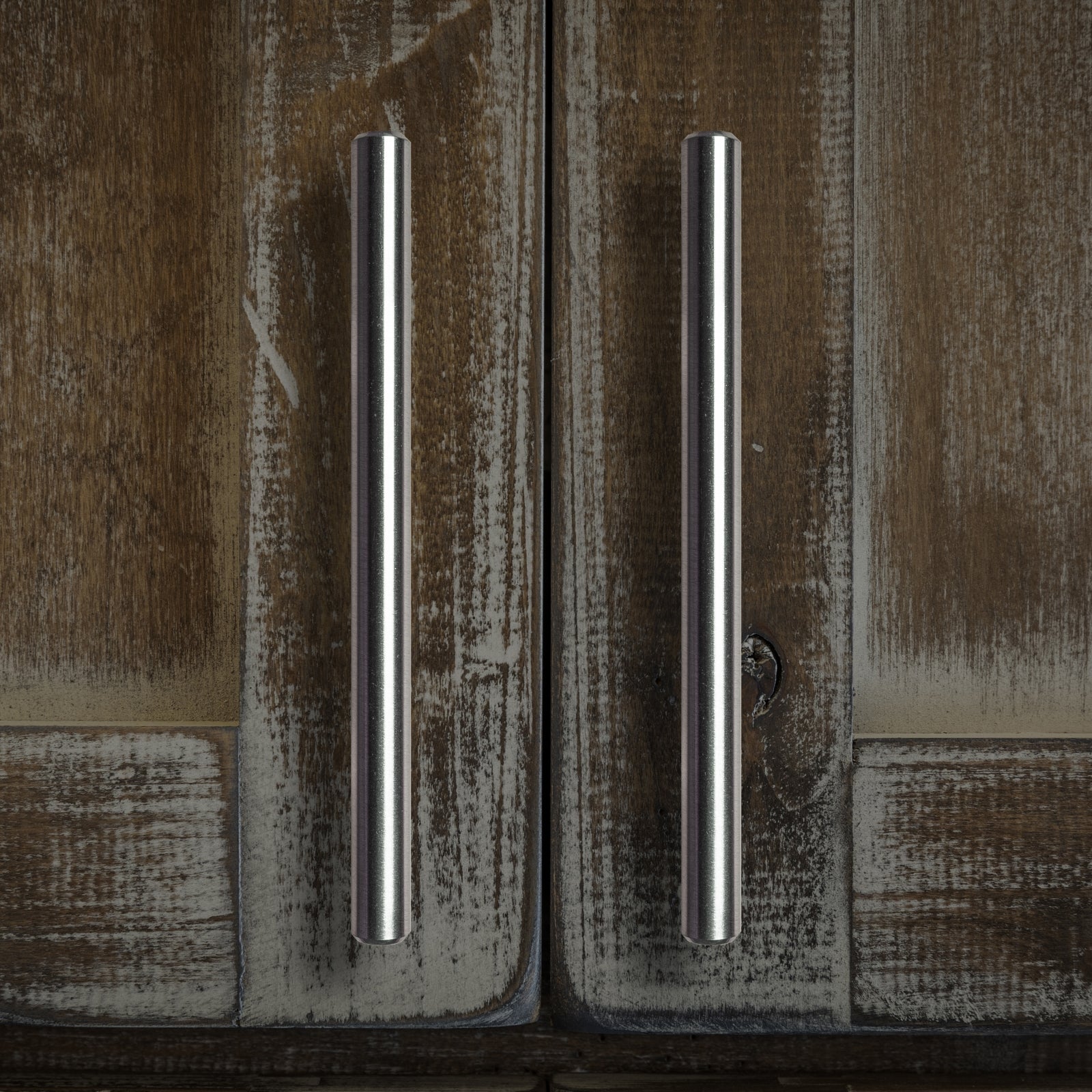 South Main Hardware Euro Bar Cabinet Handle (1/2" Diameter), 5.88" Length (3.5" Hole Center)