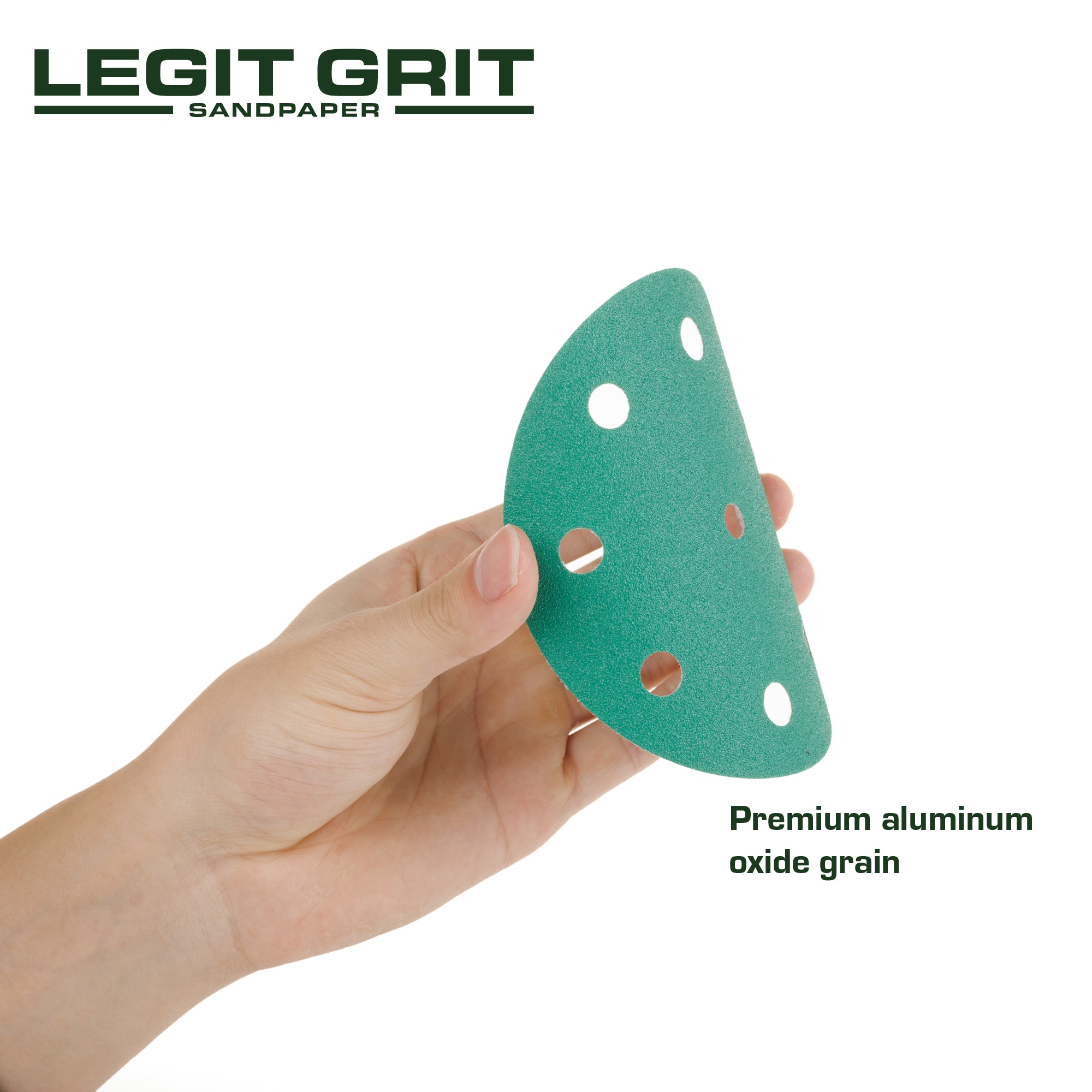 Legit Grit 5 inch Sand paper Disc, 9-Hole