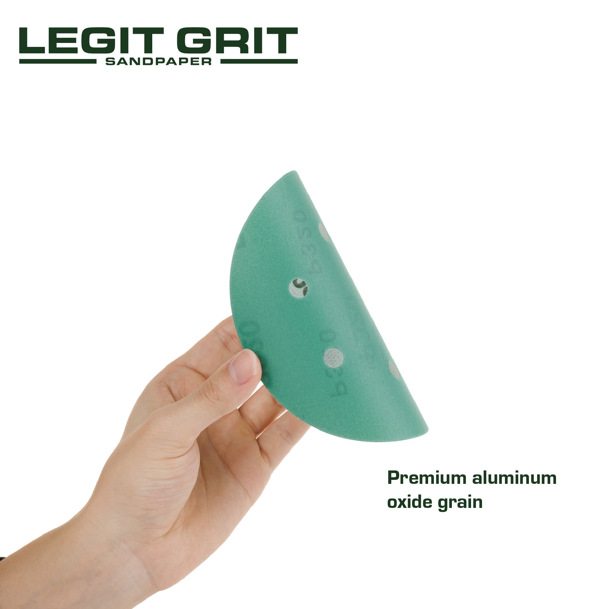 Legit Grit 6 inch Sand paper Disc, 6-Hole