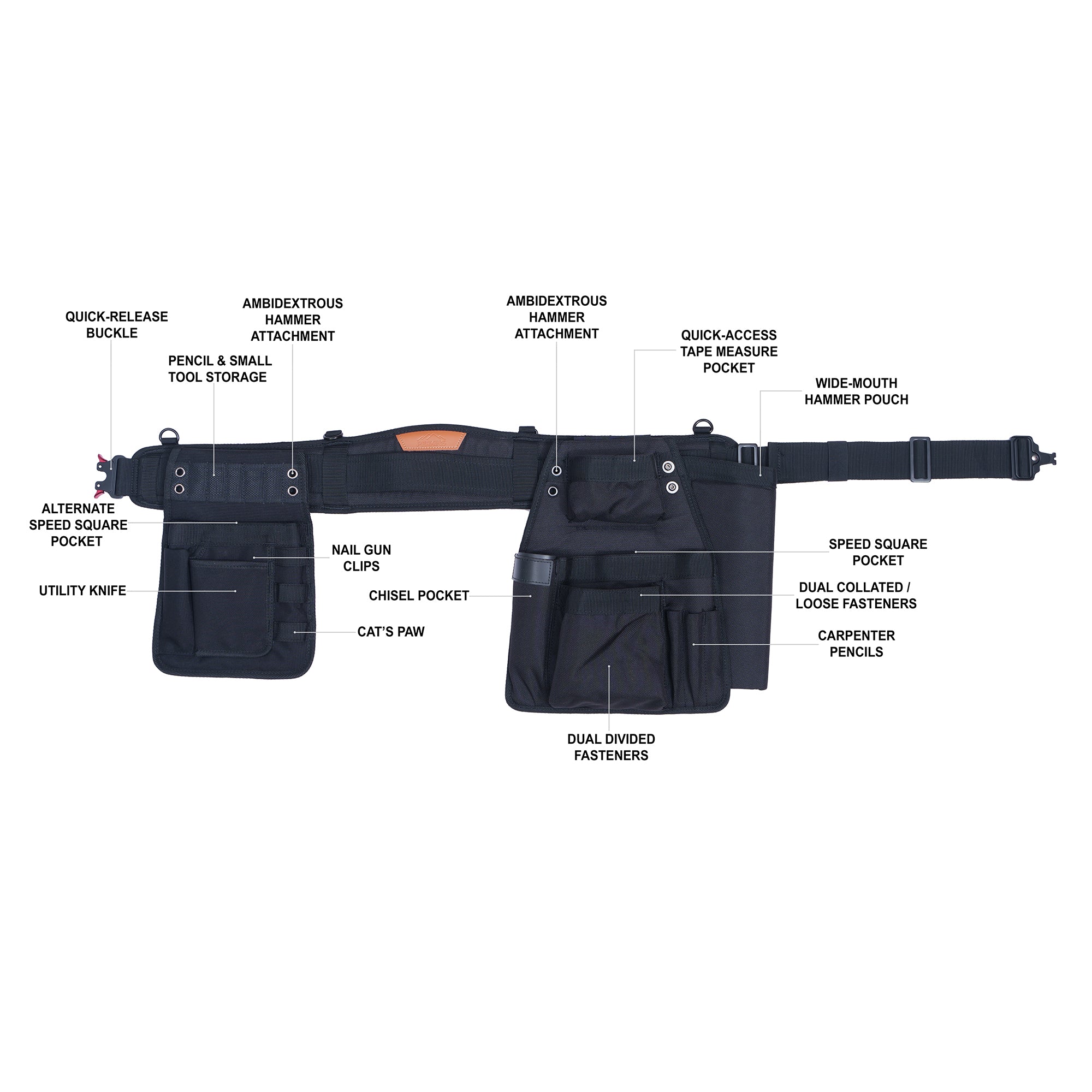 Perkins Builder Brothers Essential Low Profile Toolbelt