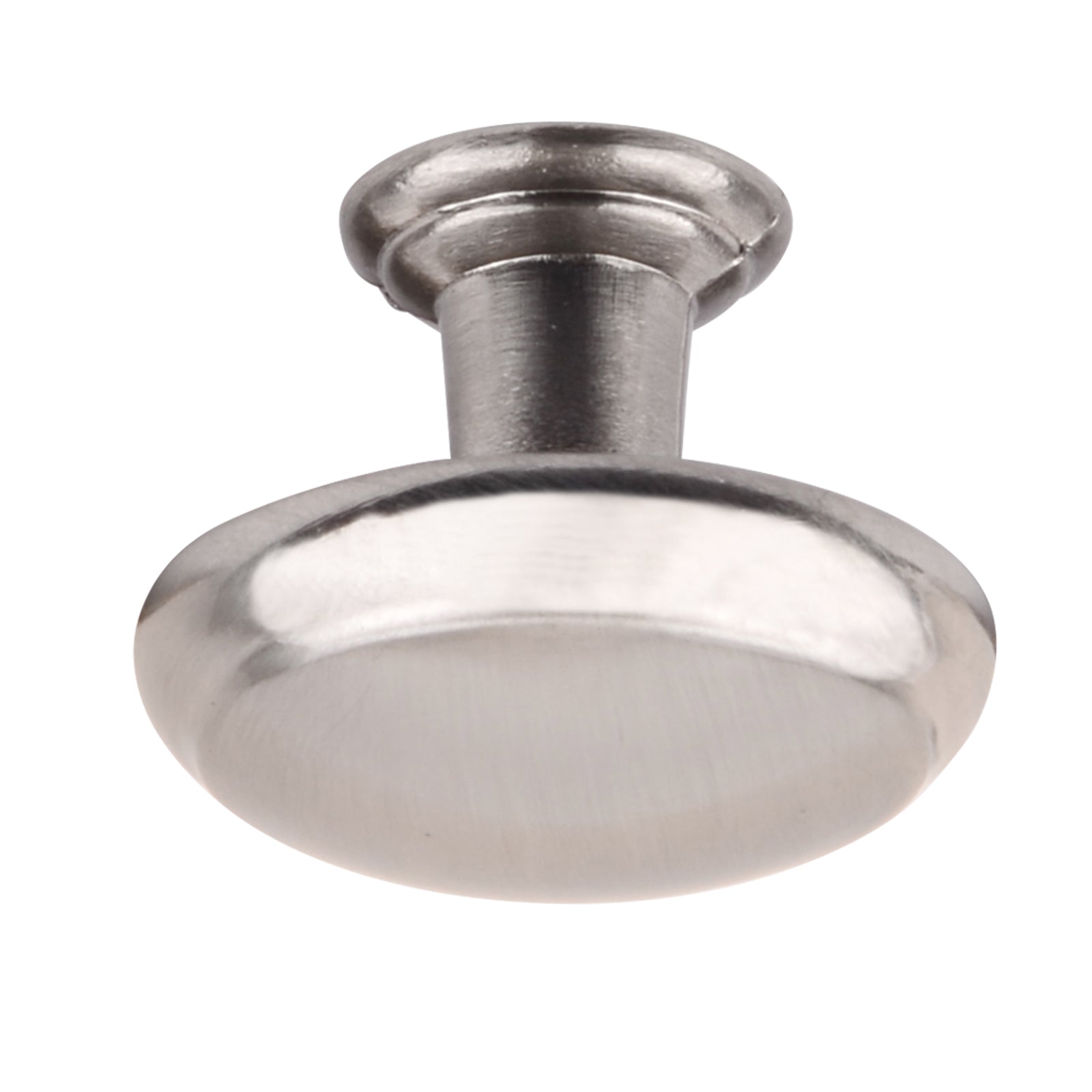 South Main Hardware Traditional Round Cabinet Knob, 1-3/16" Diameter, Satin Nickel