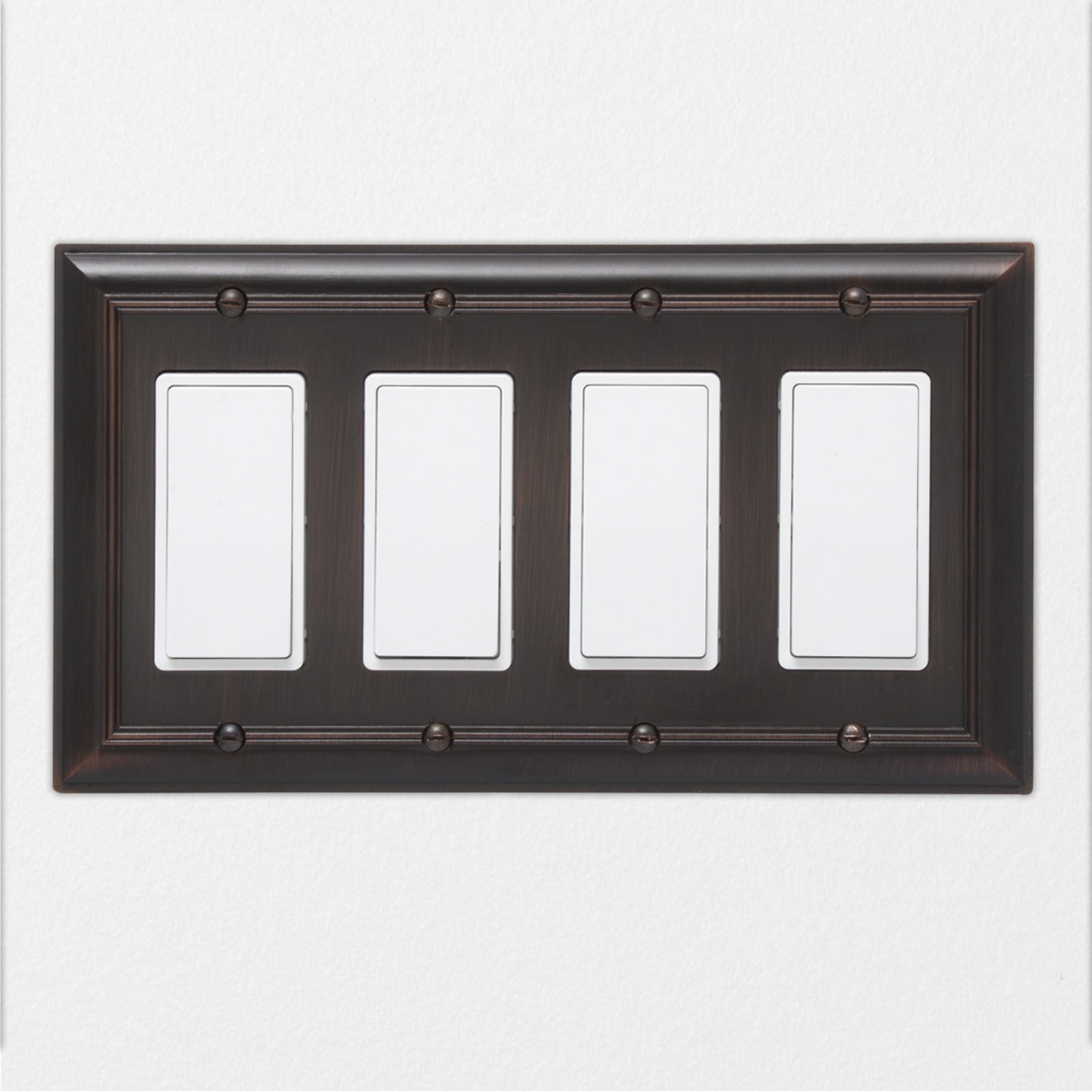 South Main Hardware Quadruple Gang Wall Plate