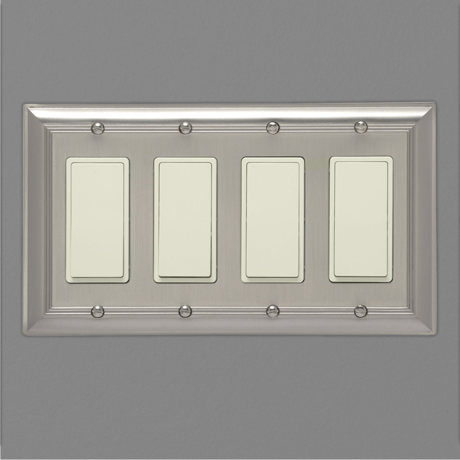 South Main Hardware Quadruple Gang Wall Plate