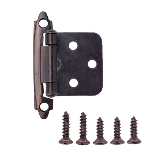 Oil Rubbed Bronze Traditional Variable Overlay Hinge (10-pairs)