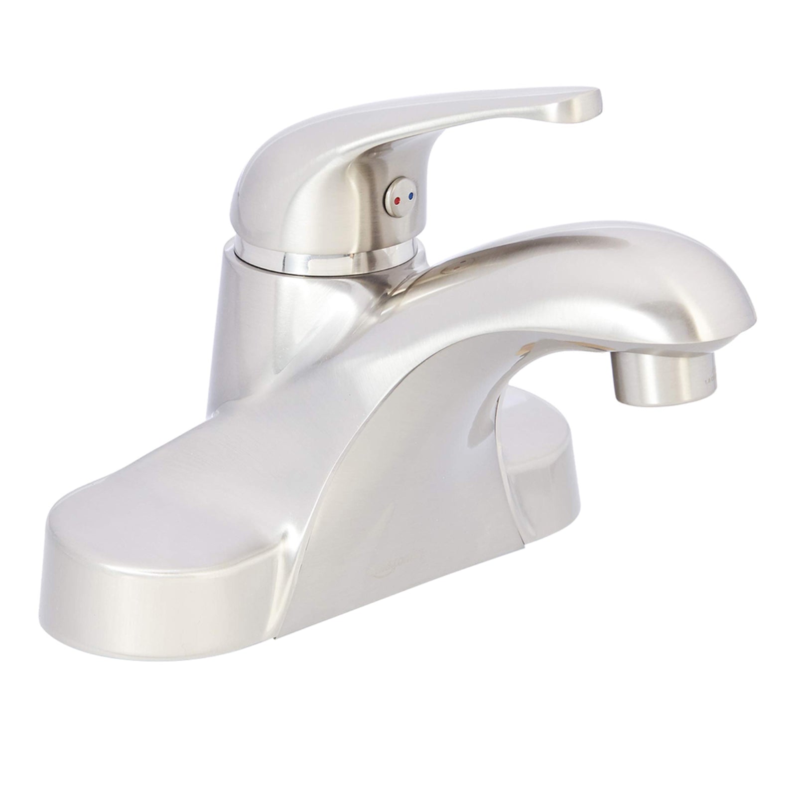 Single-Handle 3-Hole Mount Basin Faucet-4-Inch, Satin Nickel