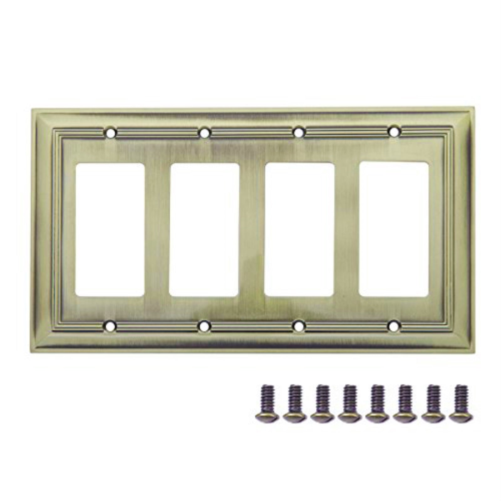 South Main Hardware Quadruple Gang Wall Plate