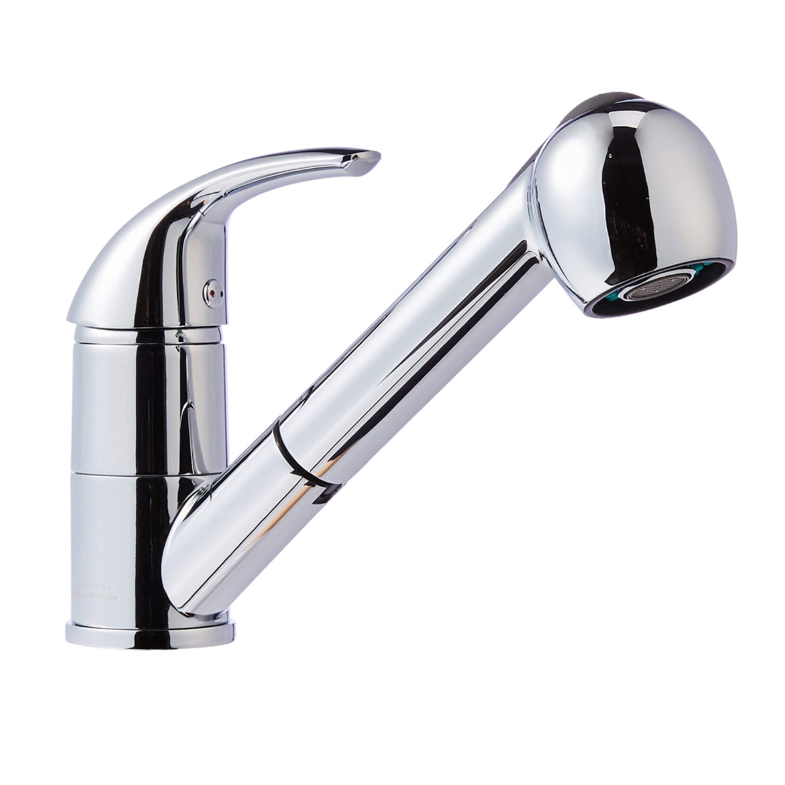 Single-Handle Kitchen Pull Out Sprayer Faucet, Straight, Polished Chrome