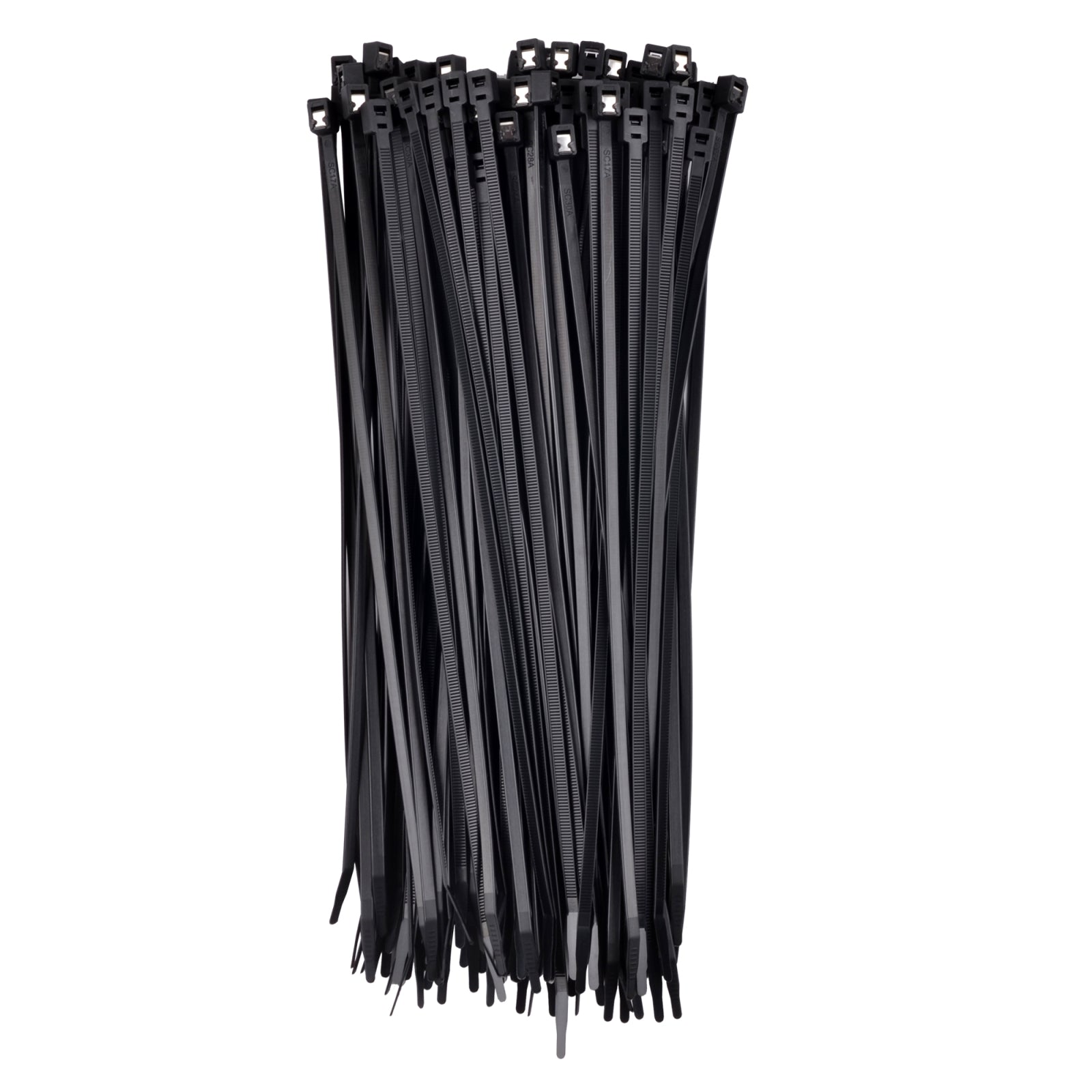 11-inch UV Resistant Black Twist & Cut Cable Tie, 50-lb Tensile Strength, 100-Pack