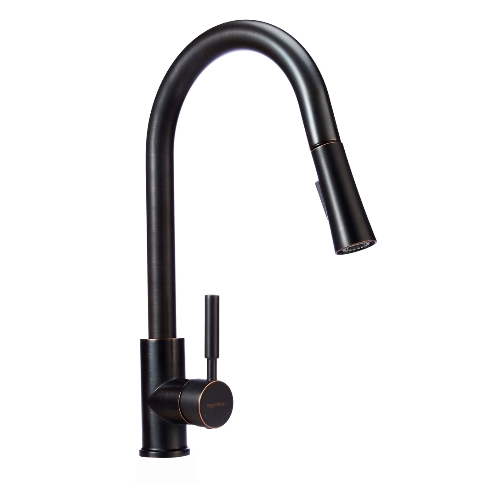 Modern Single-Handled Kitchen Pull-Down Sprayer Faucet, Oil-Rubbed Bronze