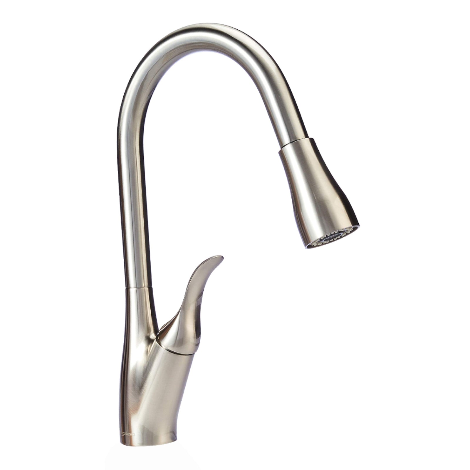 Single-Handled Kitchen Pull-Down Sprayer Faucet, Satin Nickel