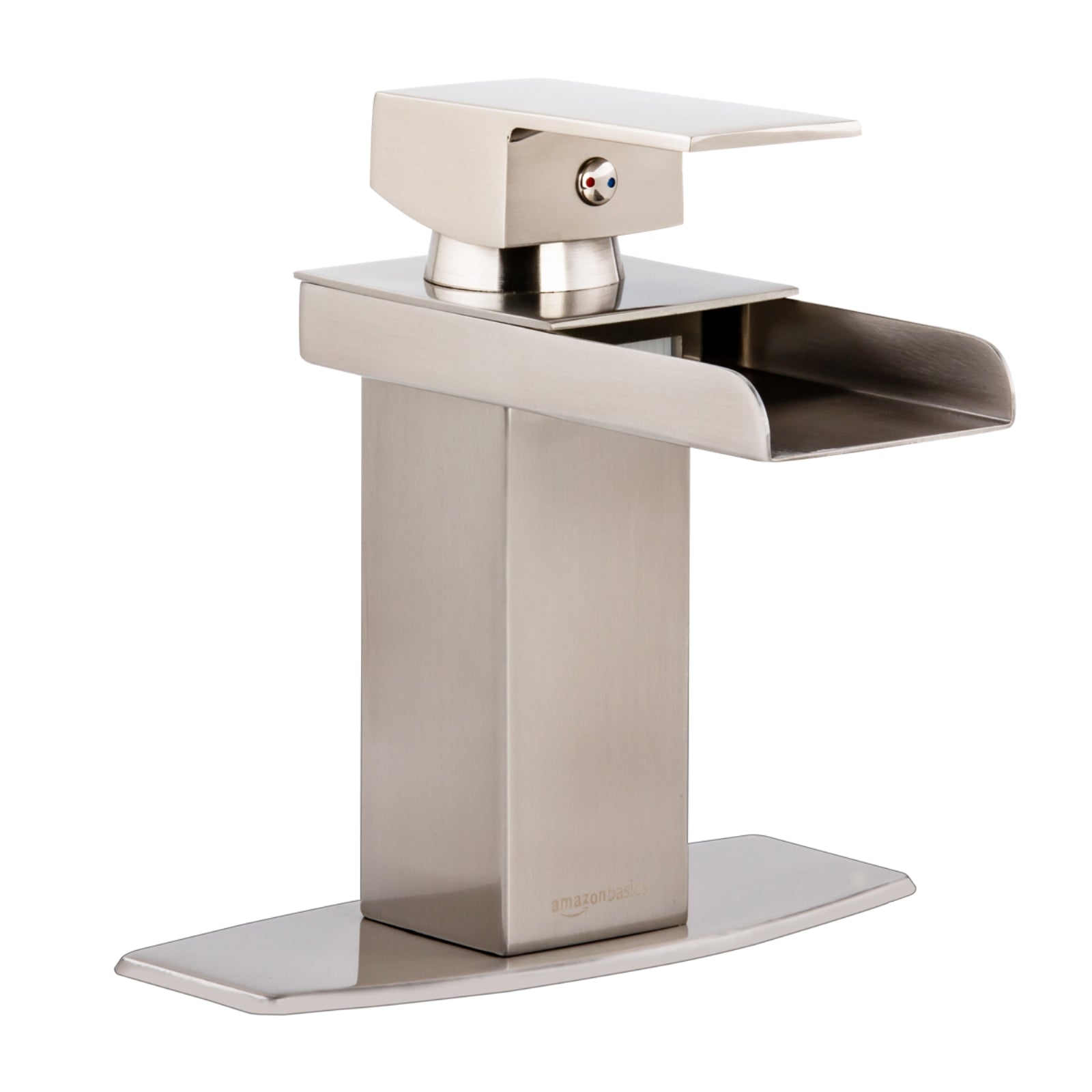 Waterfall Bathroom Faucet, Satin Nickel