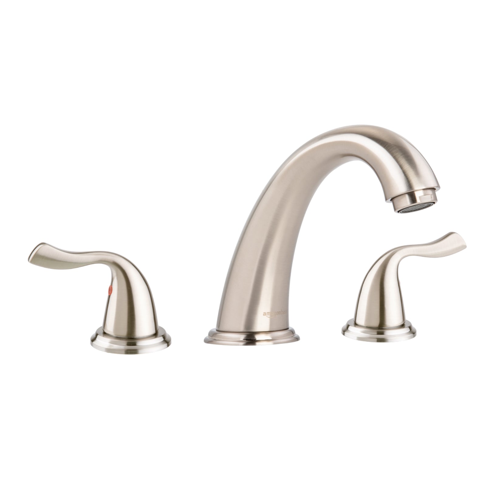 Two-Handle 3-Hole Mount 8-inch Bathroom Faucet, Satin Nickel