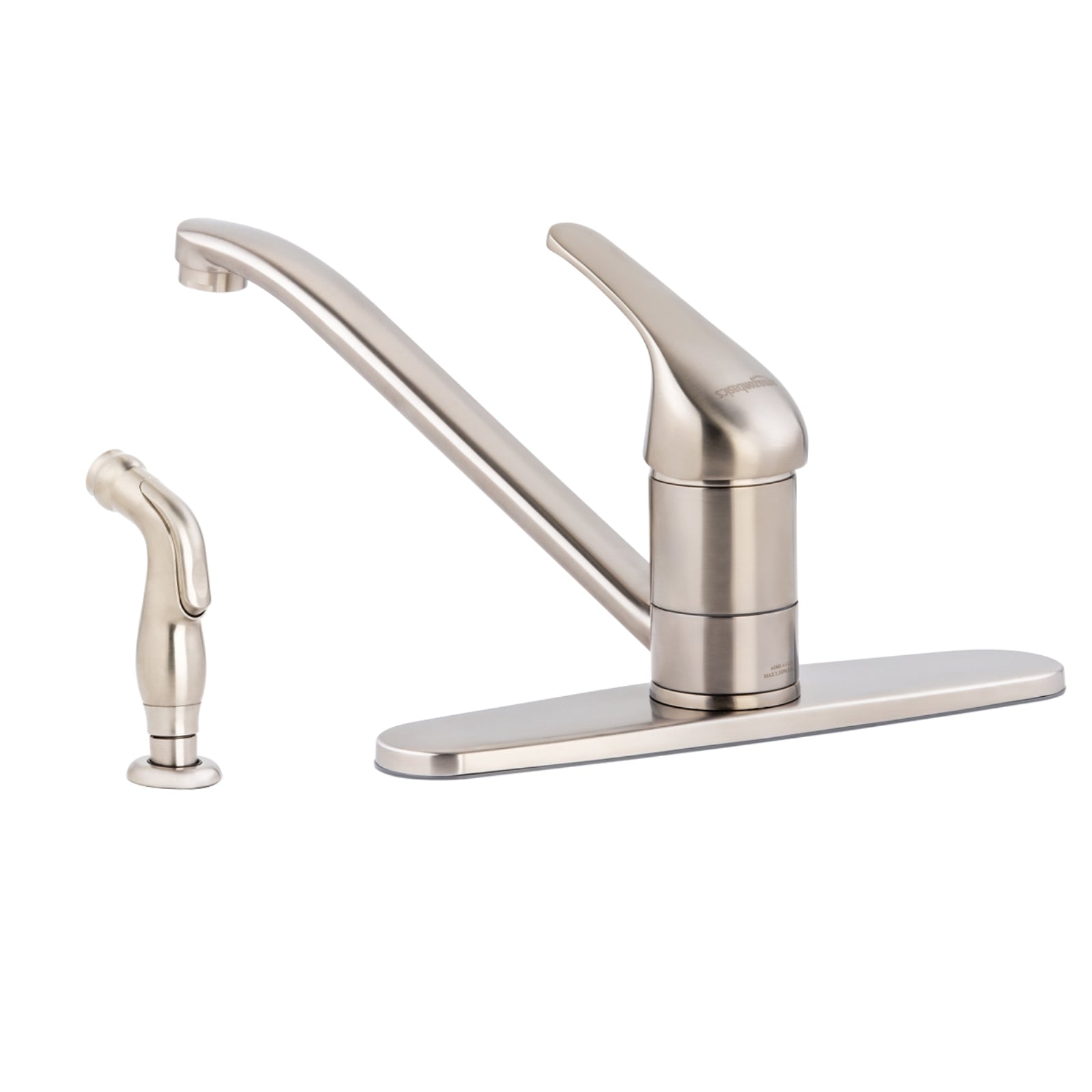 Classic Kitchen Faucet Set with Sprayer, Satin Nickel