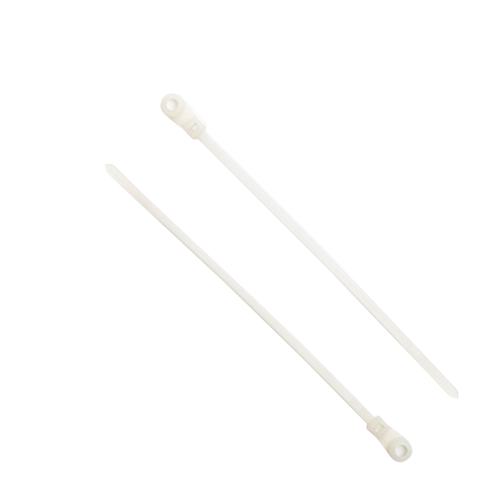 4.3-inch Natural Screw Mount Cable Tie, 18-lb Tensile Strength, 100-Pack