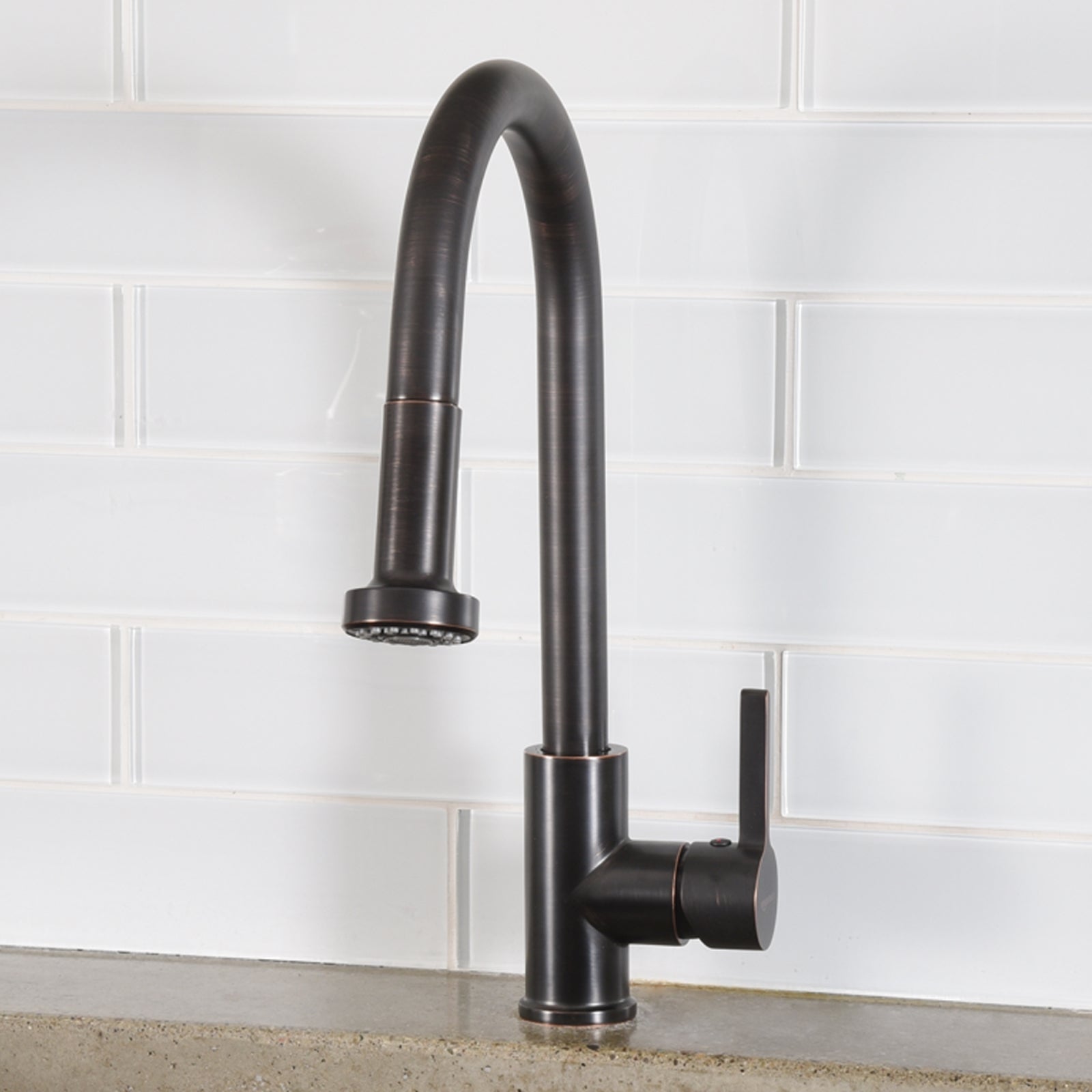 Modern Pull-Down Kitchen Faucet with Sprayer, Oil-Rubbed Bronze