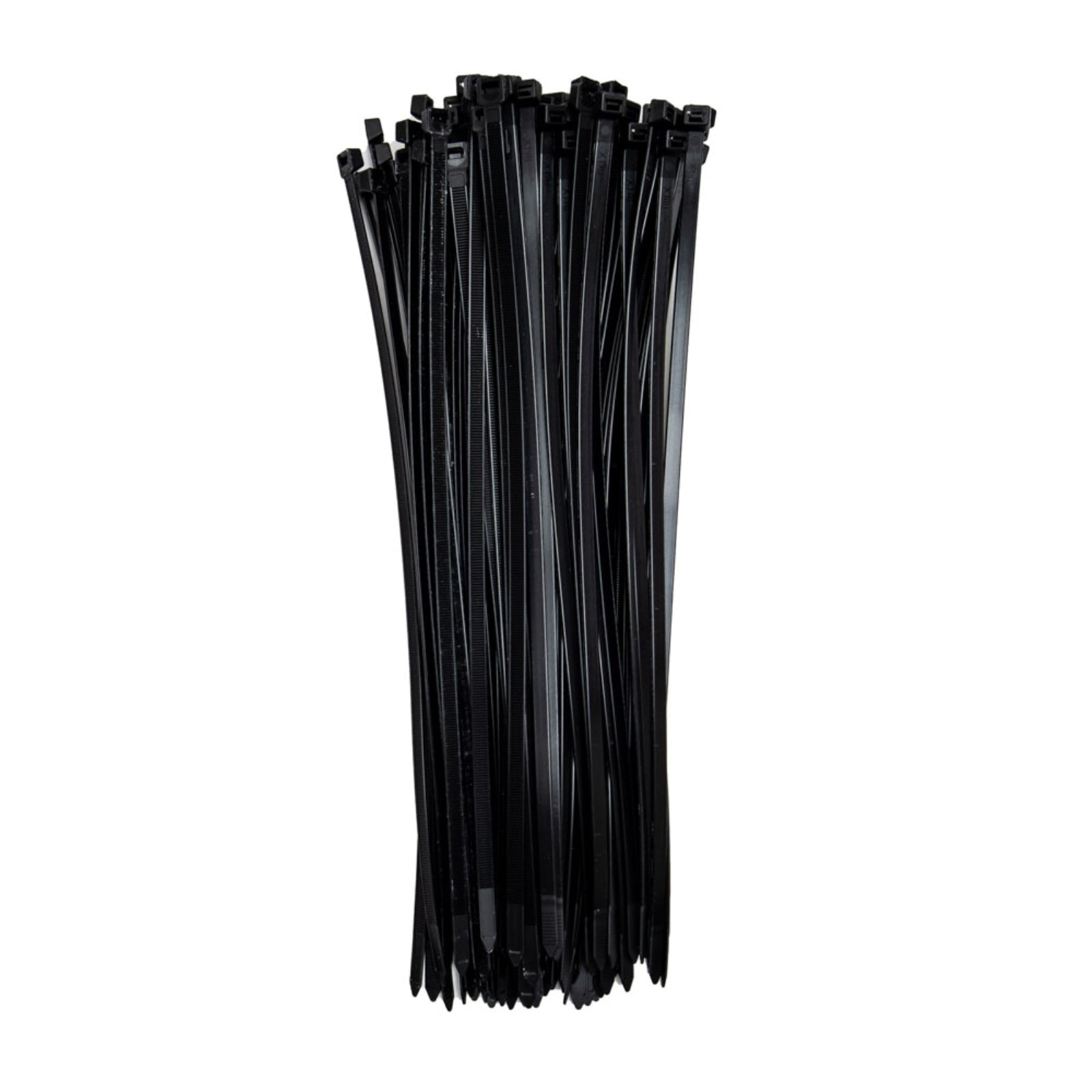 14-inch UV Resistant Black Multi-Purpose Cable Ties, 120-lb Tensile Strength, UL 21S Listed, 100-Pack