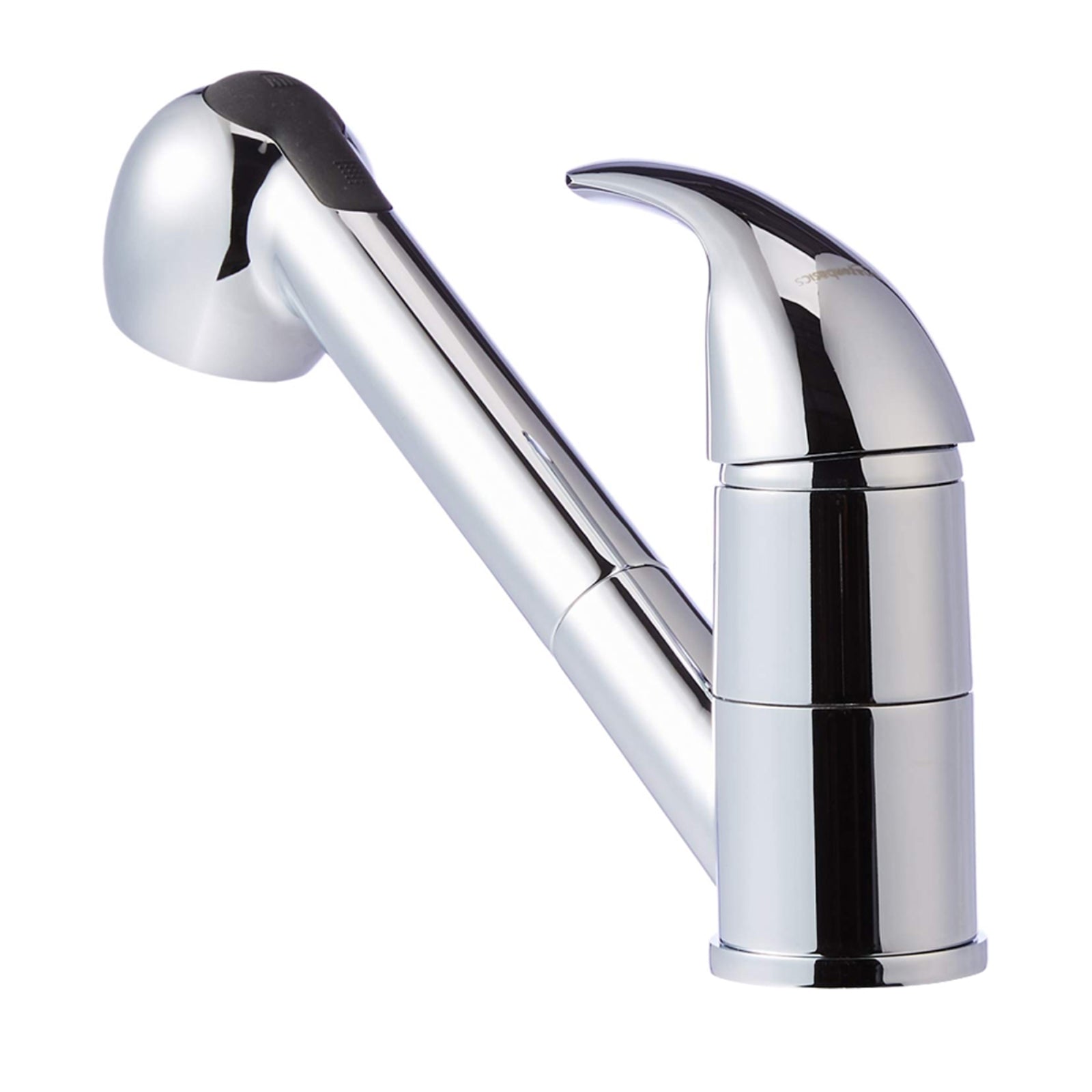 Single-Handle Kitchen Pull Out Sprayer Faucet, Straight, Polished Chrome