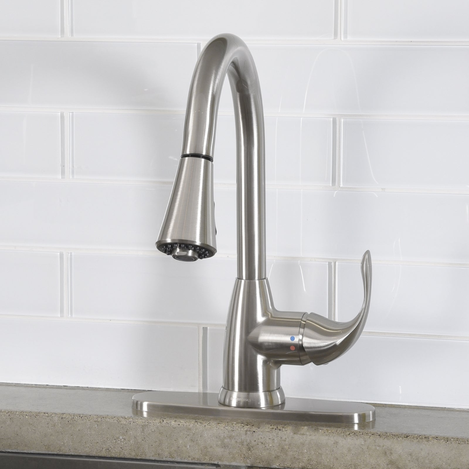 Standard Pull-Down Kitchen Faucet, Satin Nickel