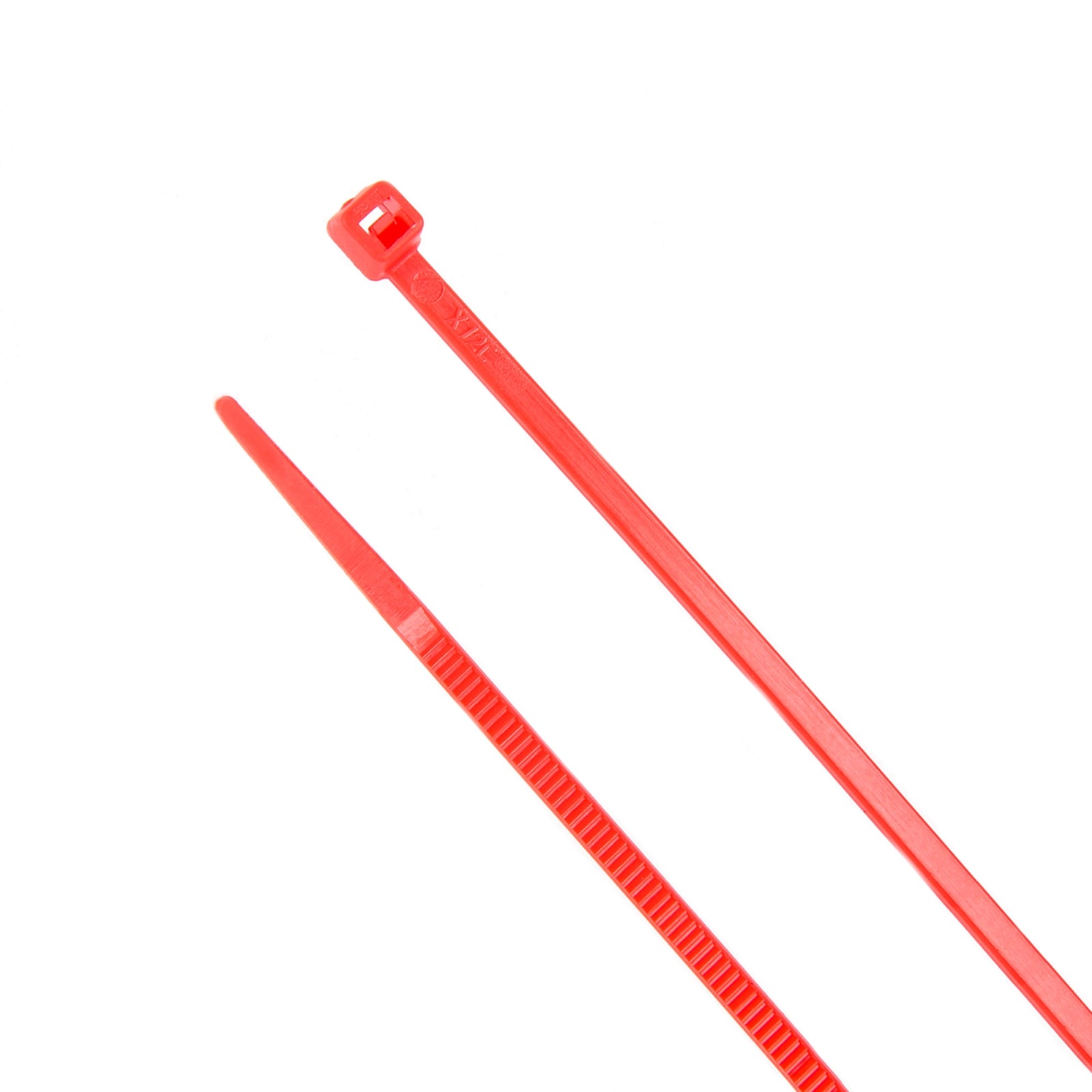 4-inch Red Multi-Purpose Cable Tie, 18-lb Tensile Strength, UL 21 Listed, 100-Pack