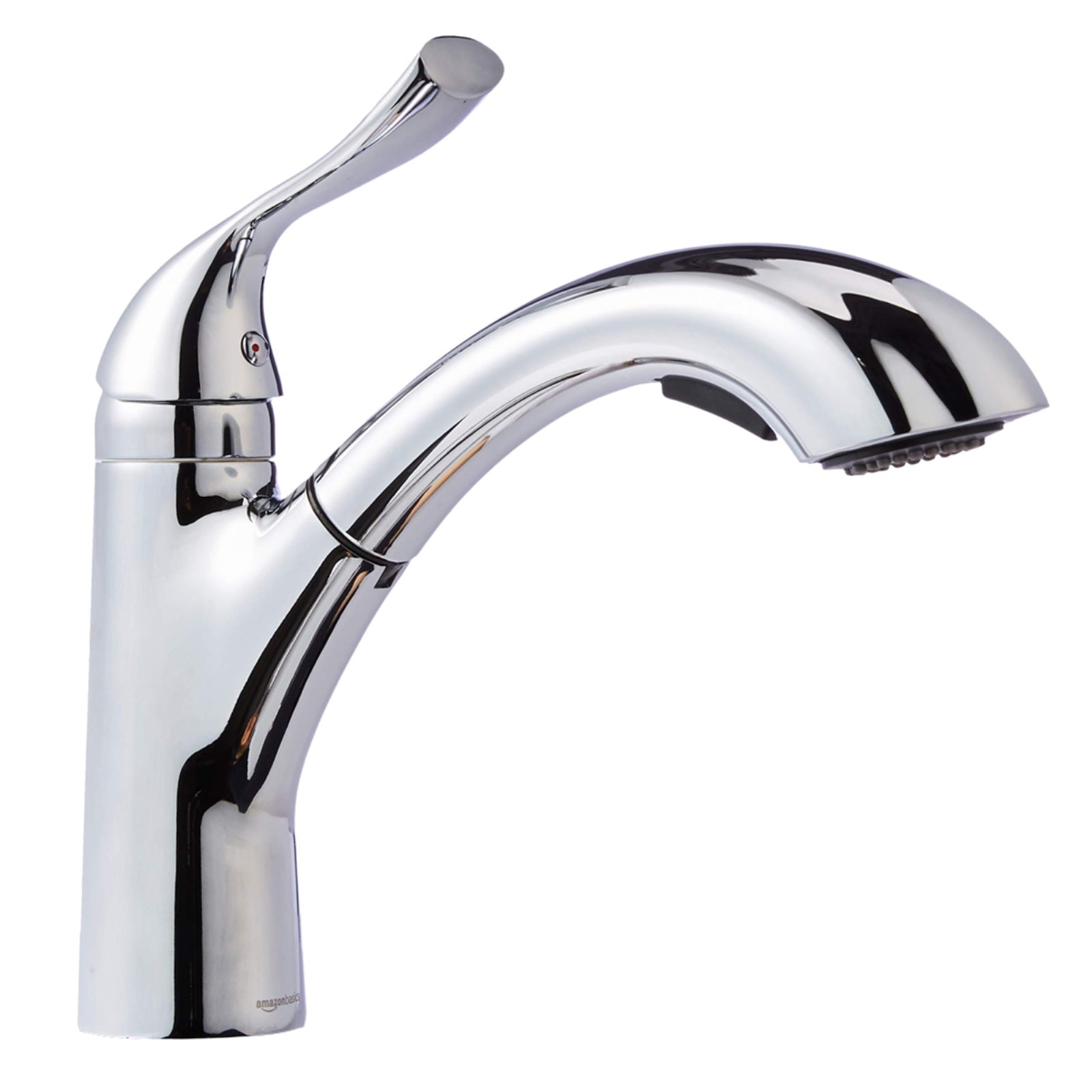 Single-Handle Kitchen Pull Out Sprayer Faucet, Arched, Polished Chrome