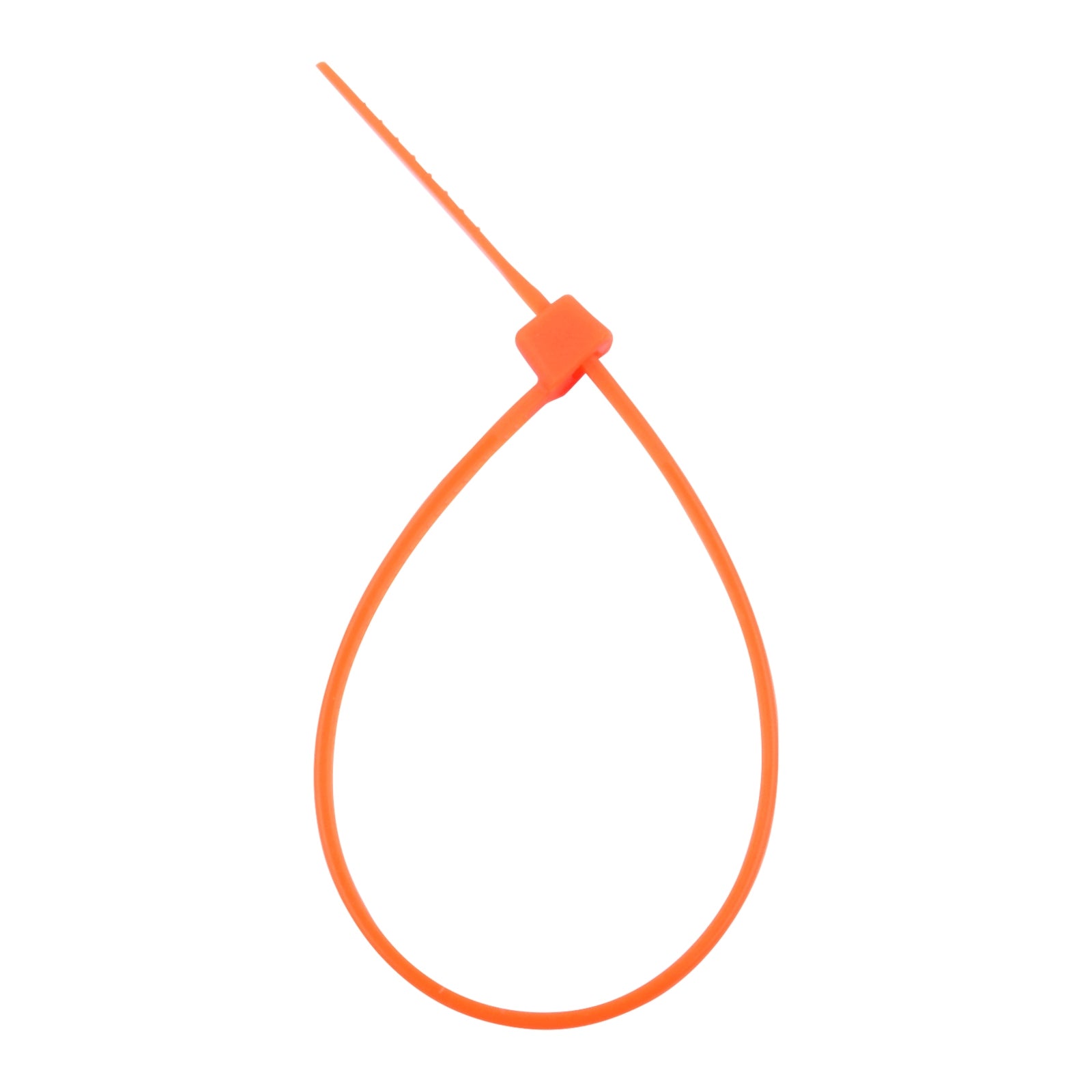 5-inch Fluorescent Orange Multi-Purpose Cable Tie, 18-lb Tensile Strength, UL 21 Listed, 100-Pack