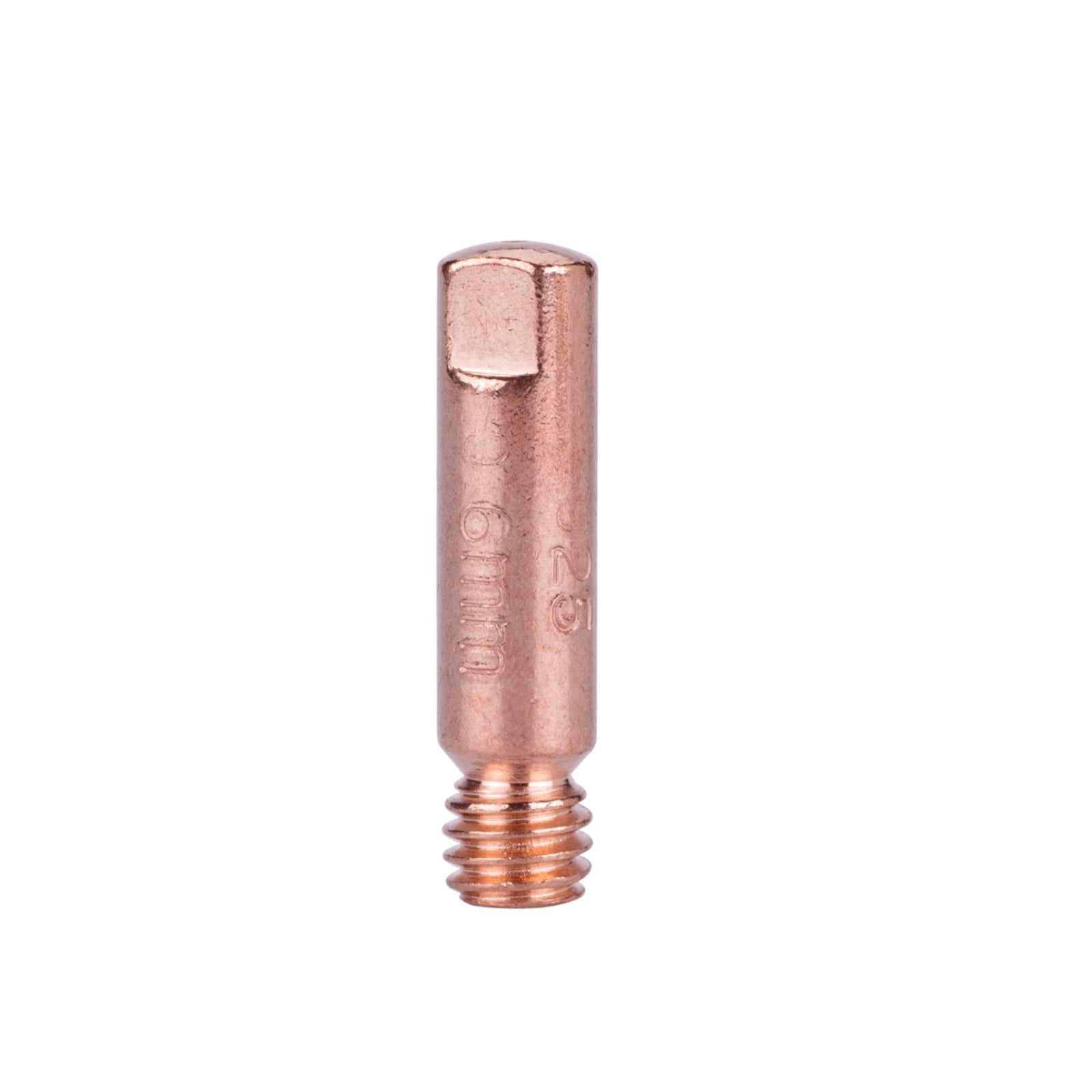 WeldForce 0.025-Inch Copper Wire Feed Welder Contact Tips; Provides Electrical Conductivity; Compatible with Solid and Flux Cored Welding Wires, 25-Pack of 0.025-Inch MIG Welding Contact Tips