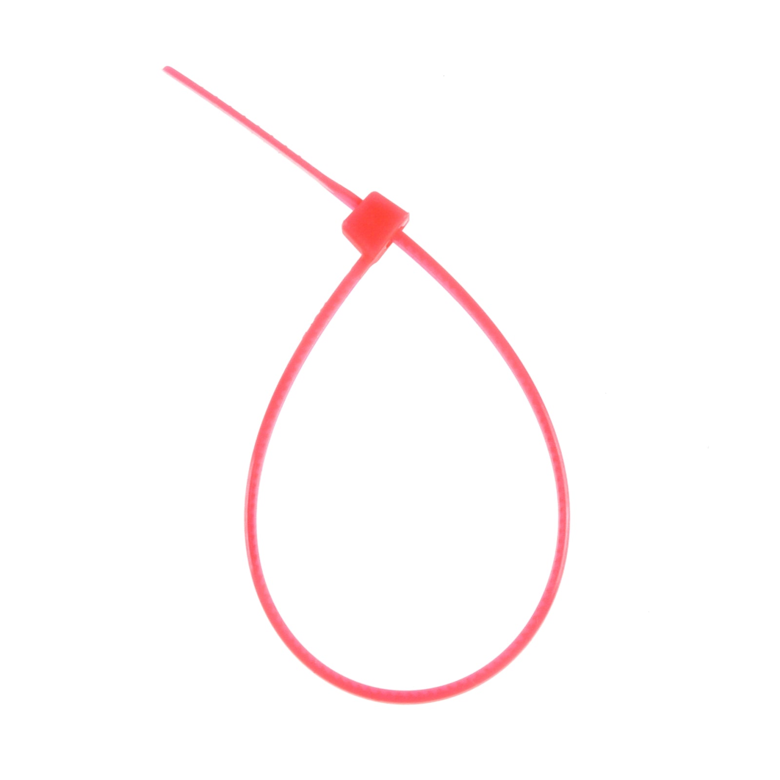 5-inch Fluorescent Pink Multi-Purpose Cable Tie, 18-lb Tensile Strength, UL 21 Listed, 100-Pack