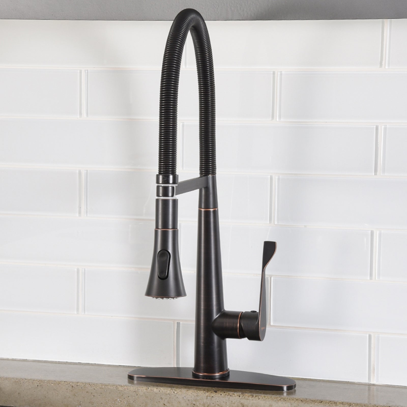 Pro-Style Flexible Sprayer Kitchen Faucet, Oil-Rubbed Bronze