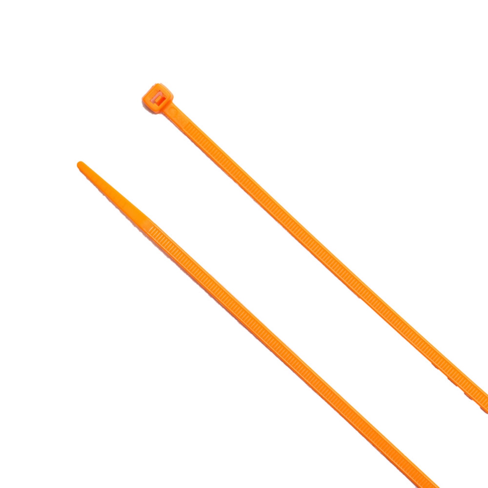 8-inch Fluorescent Orange Multi-Purpose Cable Tie, 75-lb Tensile Strength, UL 21S Listed, 100-Pack