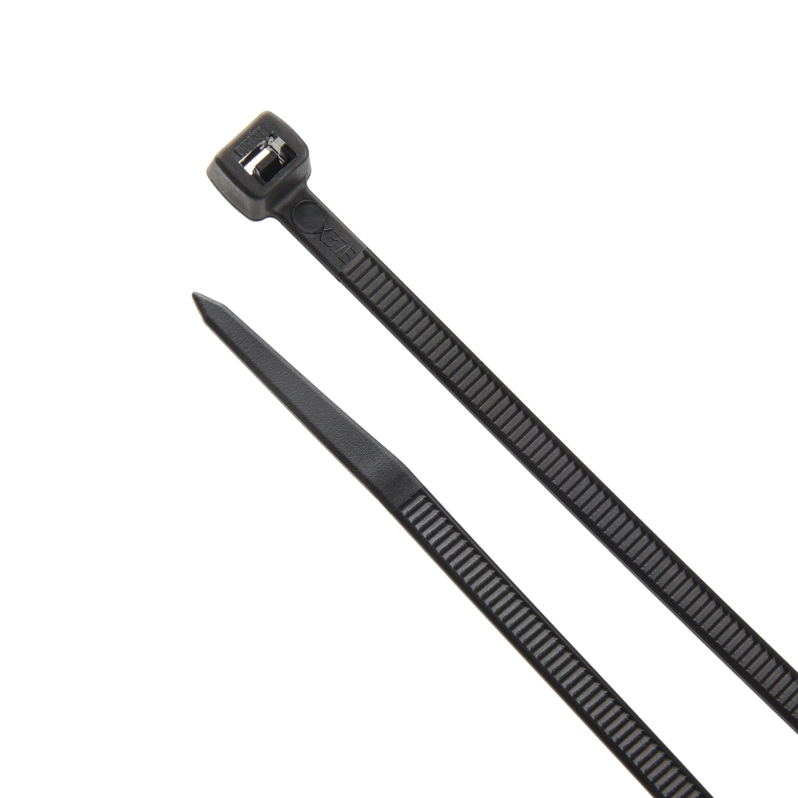 8-inch UV Resistant Black Sharp Tip Cable Tie, 75-lb Tensile Strength, UL 21S Listed, 1000-Pack