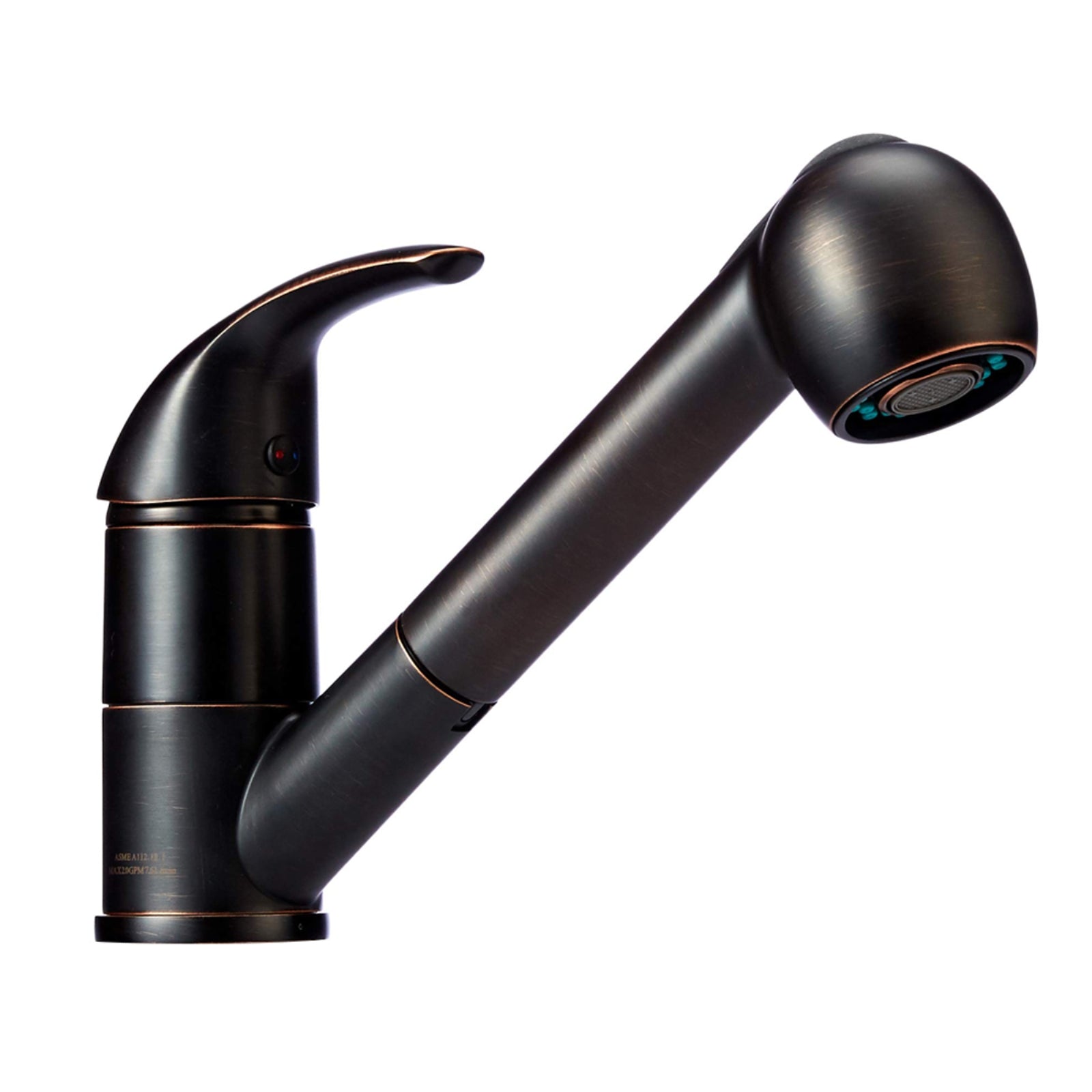 Single-Handle Kitchen Pull Out Sprayer Faucet, Straight, Oil-Rubbed Bronze